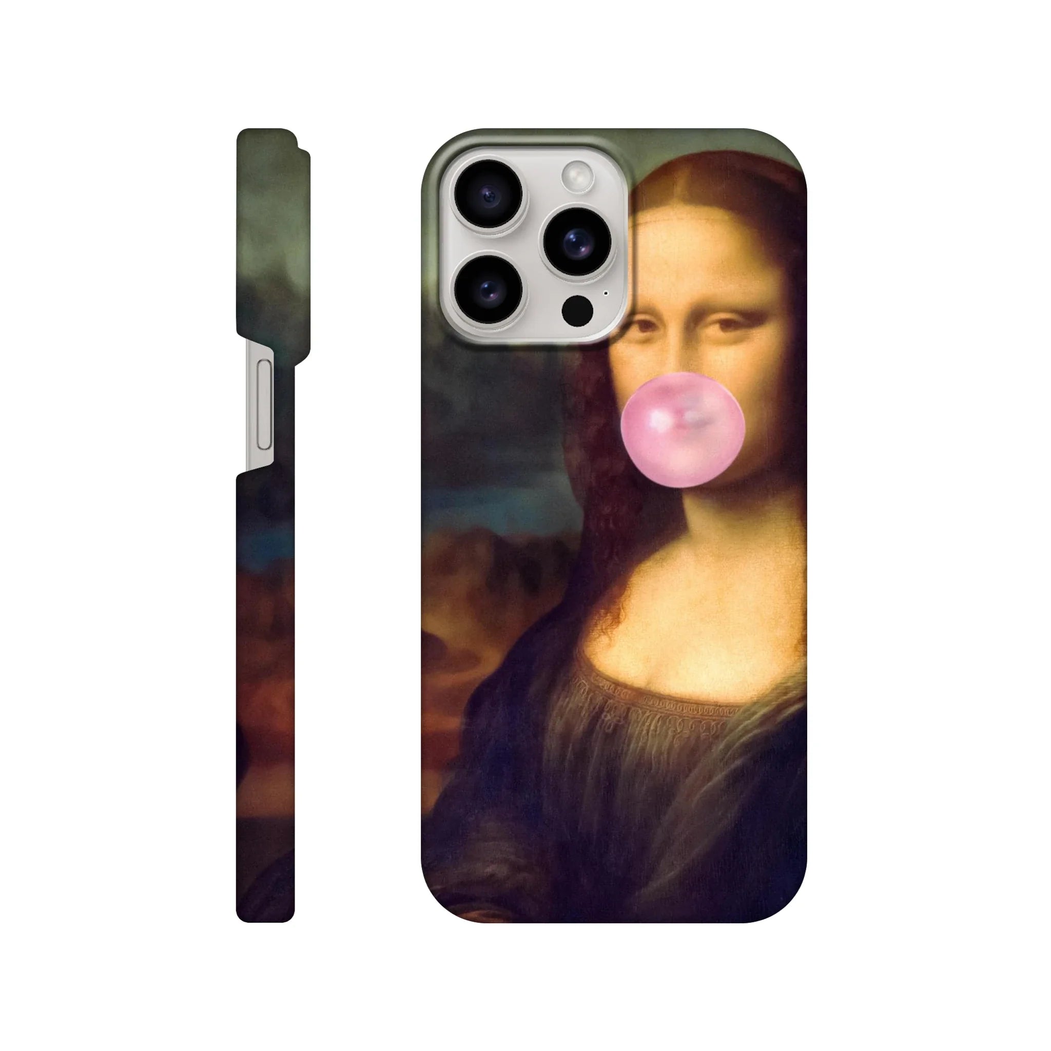 Mona Lisa Bubble Gum iPhone Case
