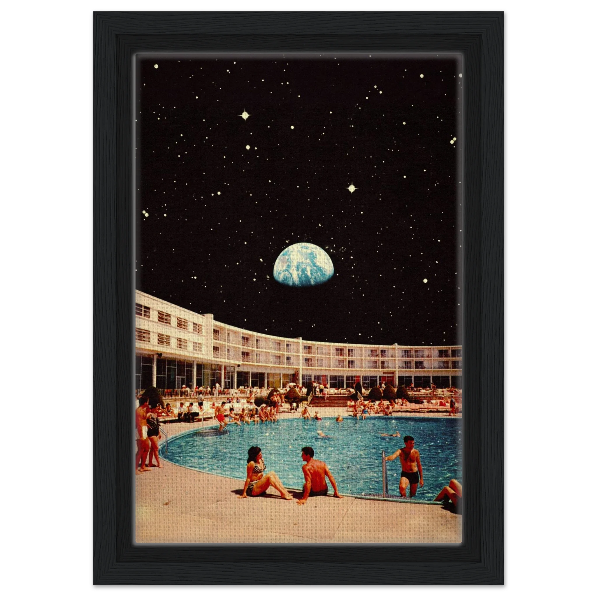 Lunar Pool Canvas
