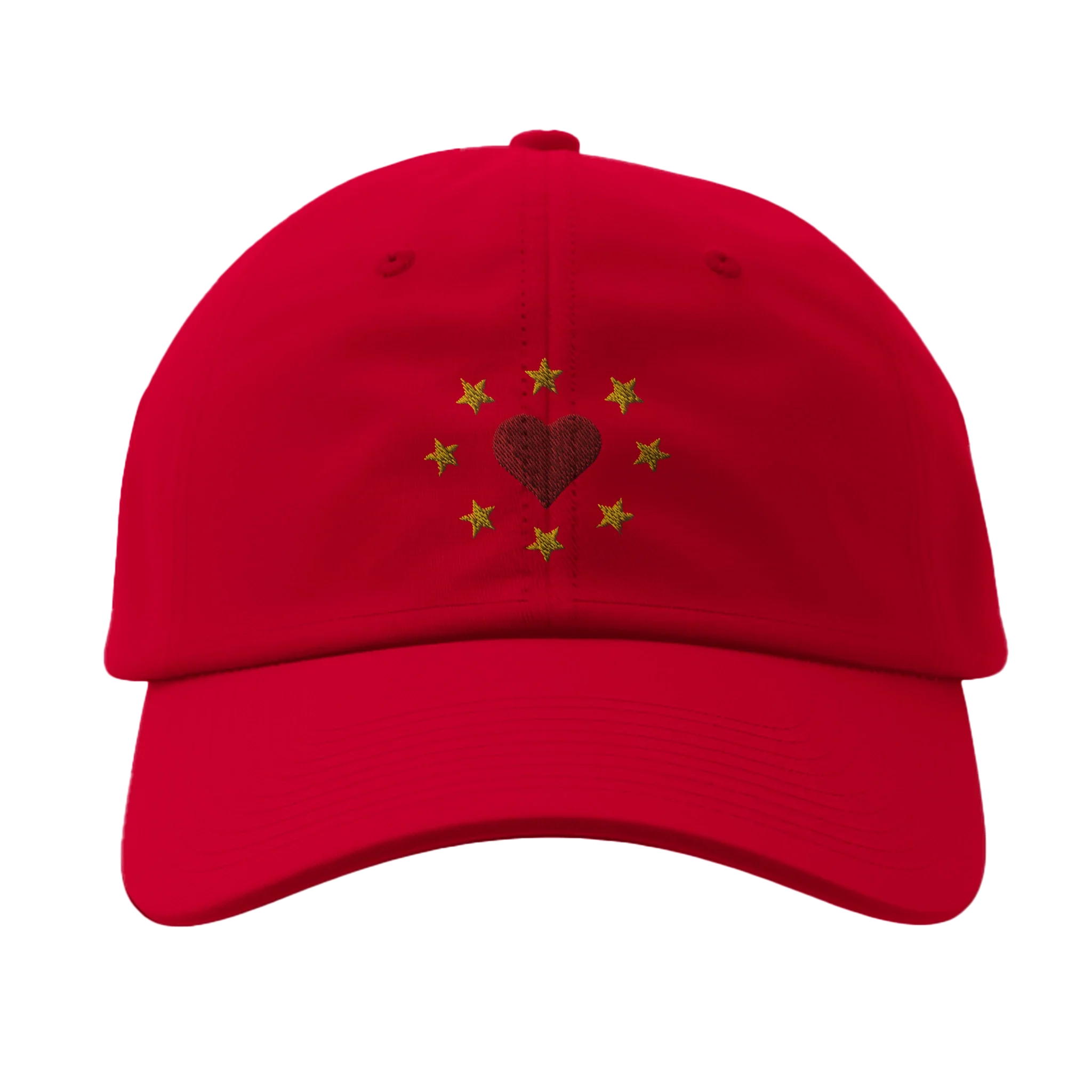 Heart Stars Embroidered Cap