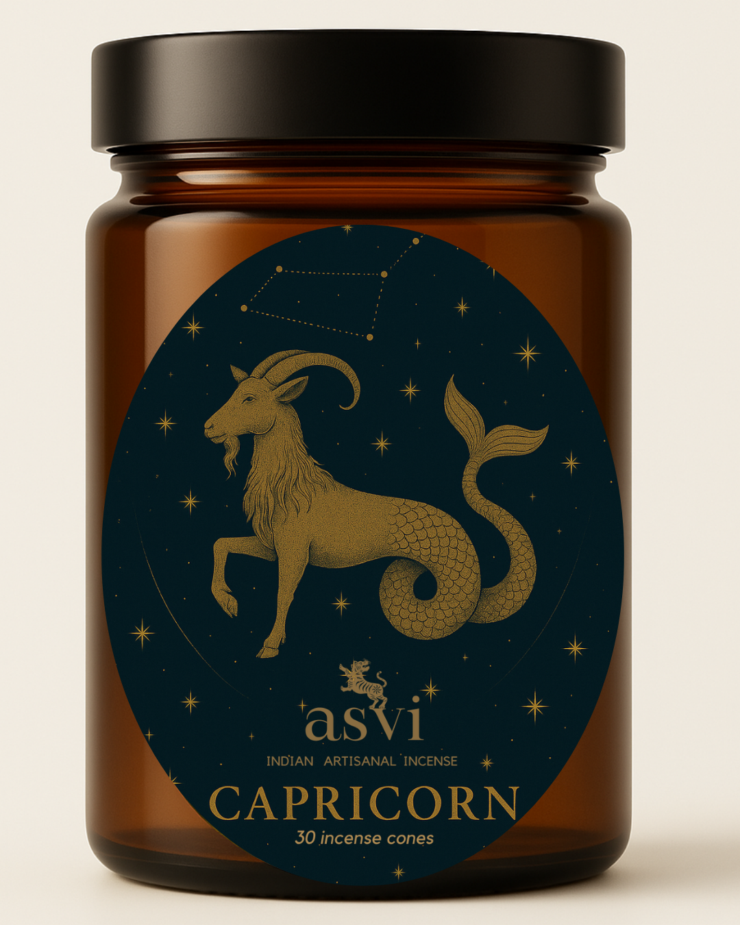 Ayurvedic Zodiac Incense | Capricorn Sun Sign (Handmade Cones)