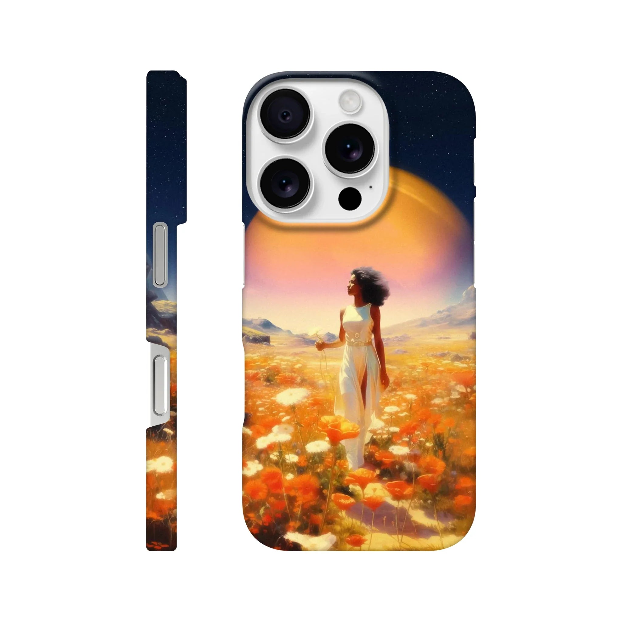 Cosmic Flower Field iPhone Case