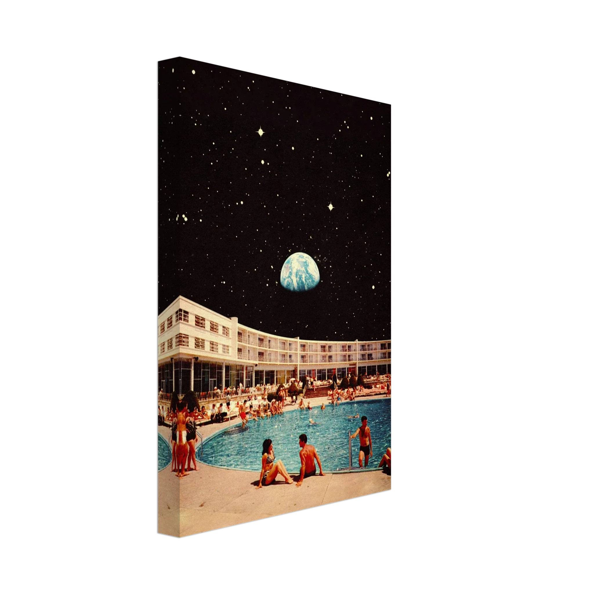 Lunar Pool Canvas