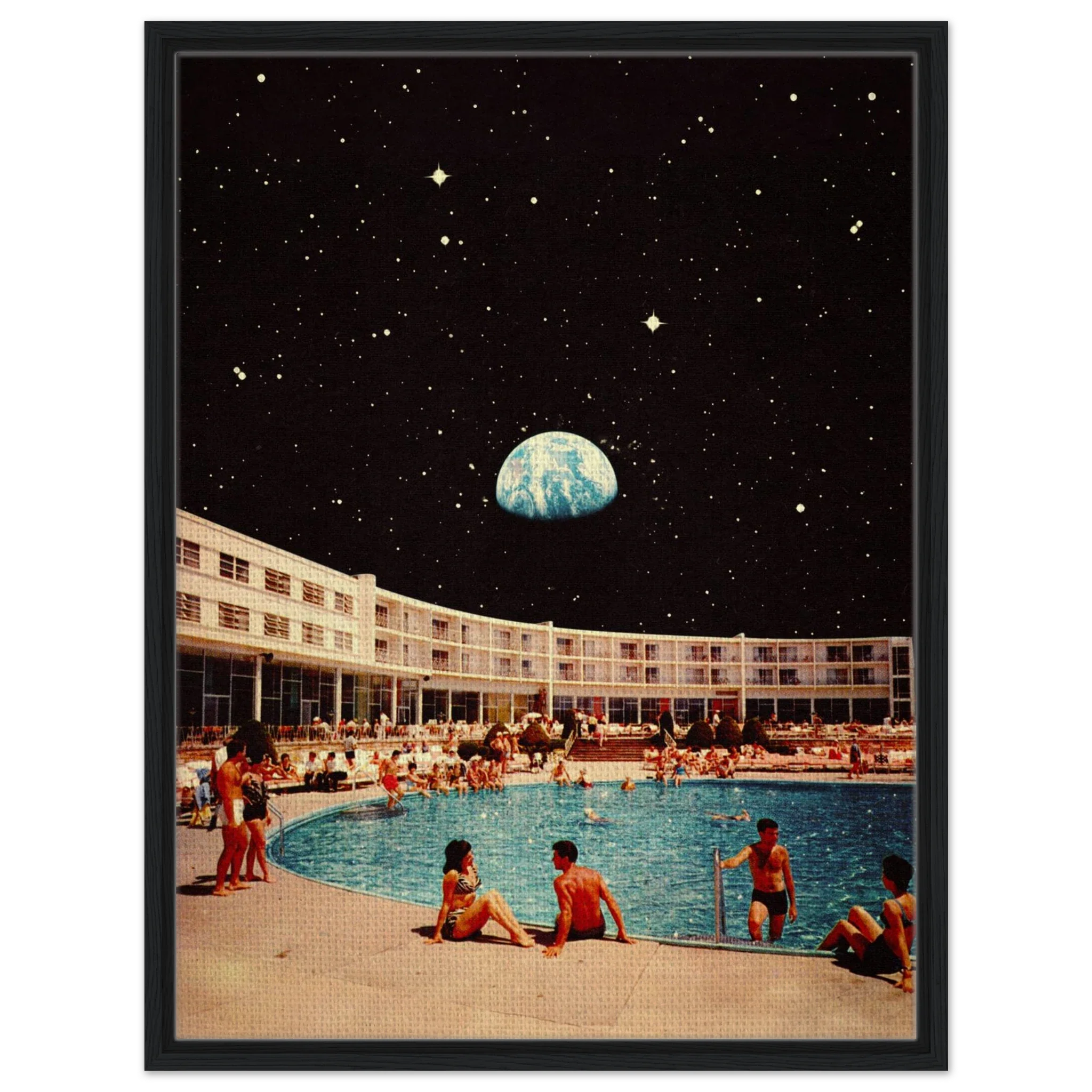 Lunar Pool Canvas