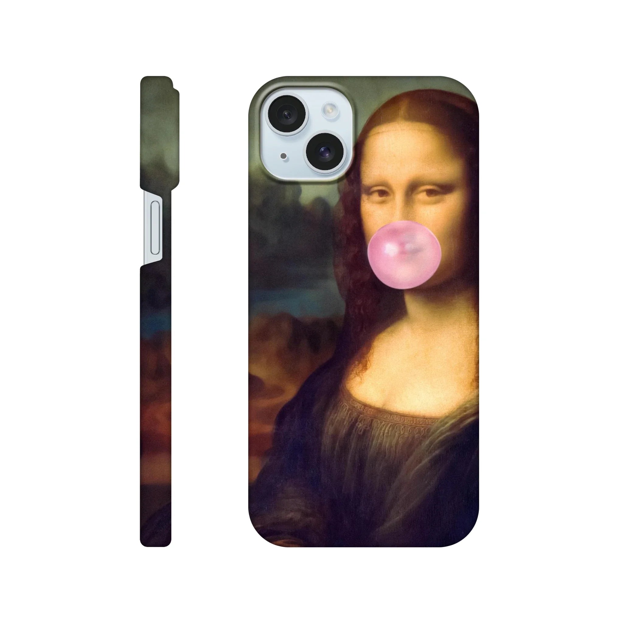 Mona Lisa Bubble Gum iPhone Case