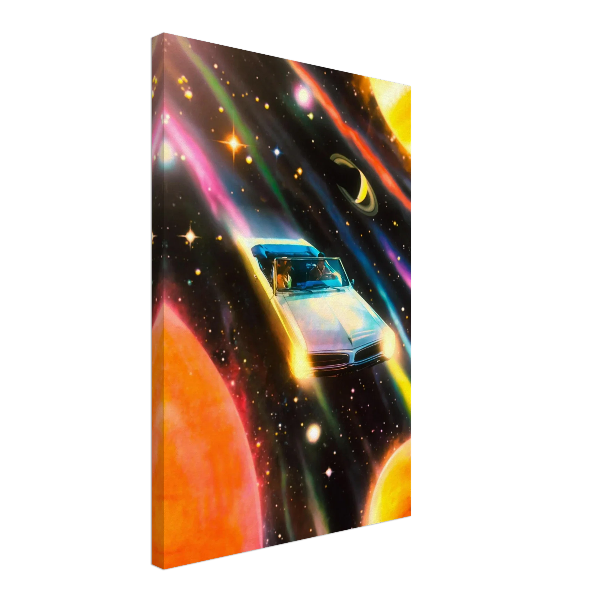 Space Rainbow Adventure Canvas