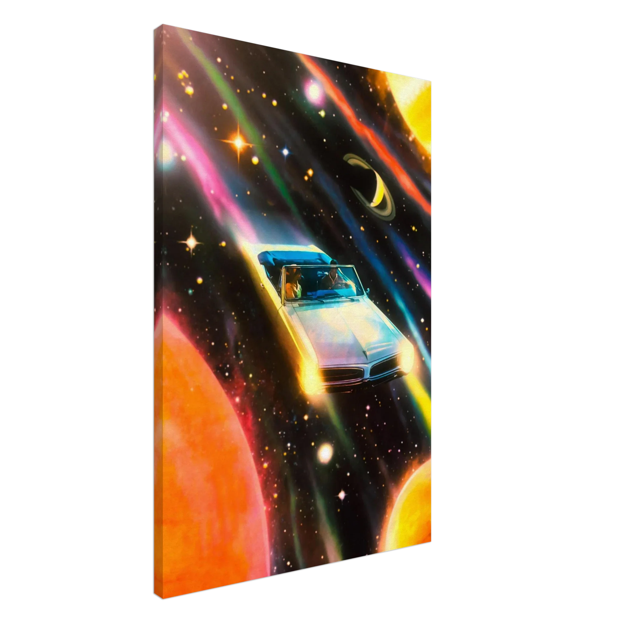 Space Rainbow Adventure Canvas