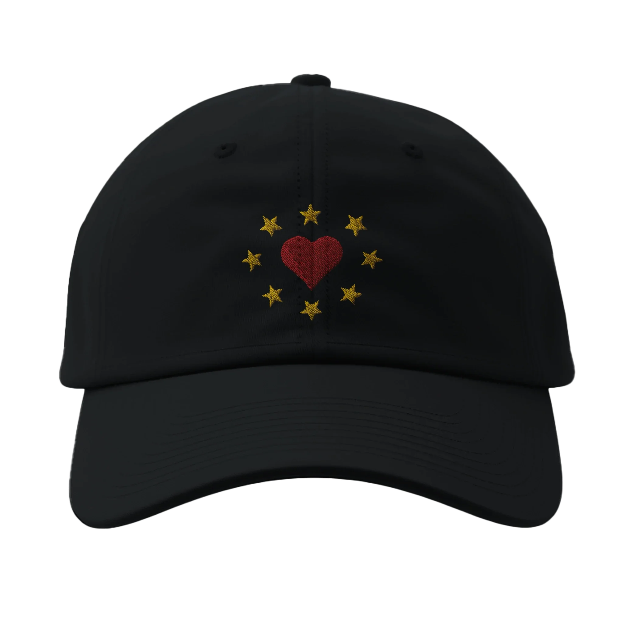 Heart Stars Embroidered Cap
