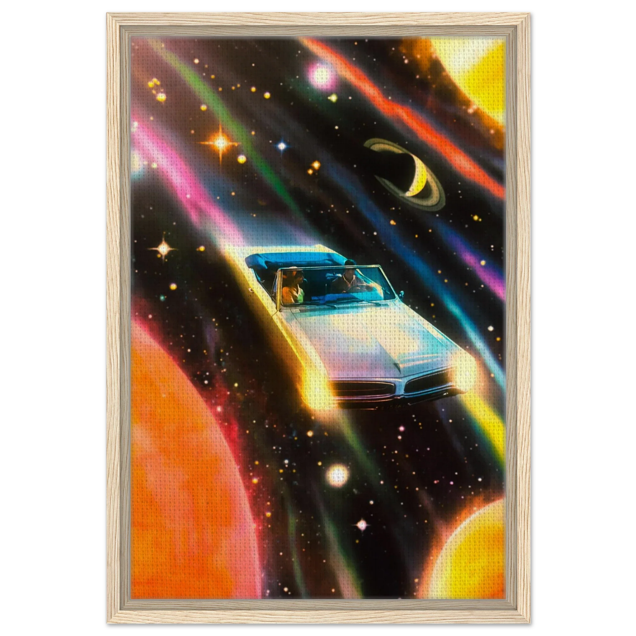 Space Rainbow Adventure Canvas