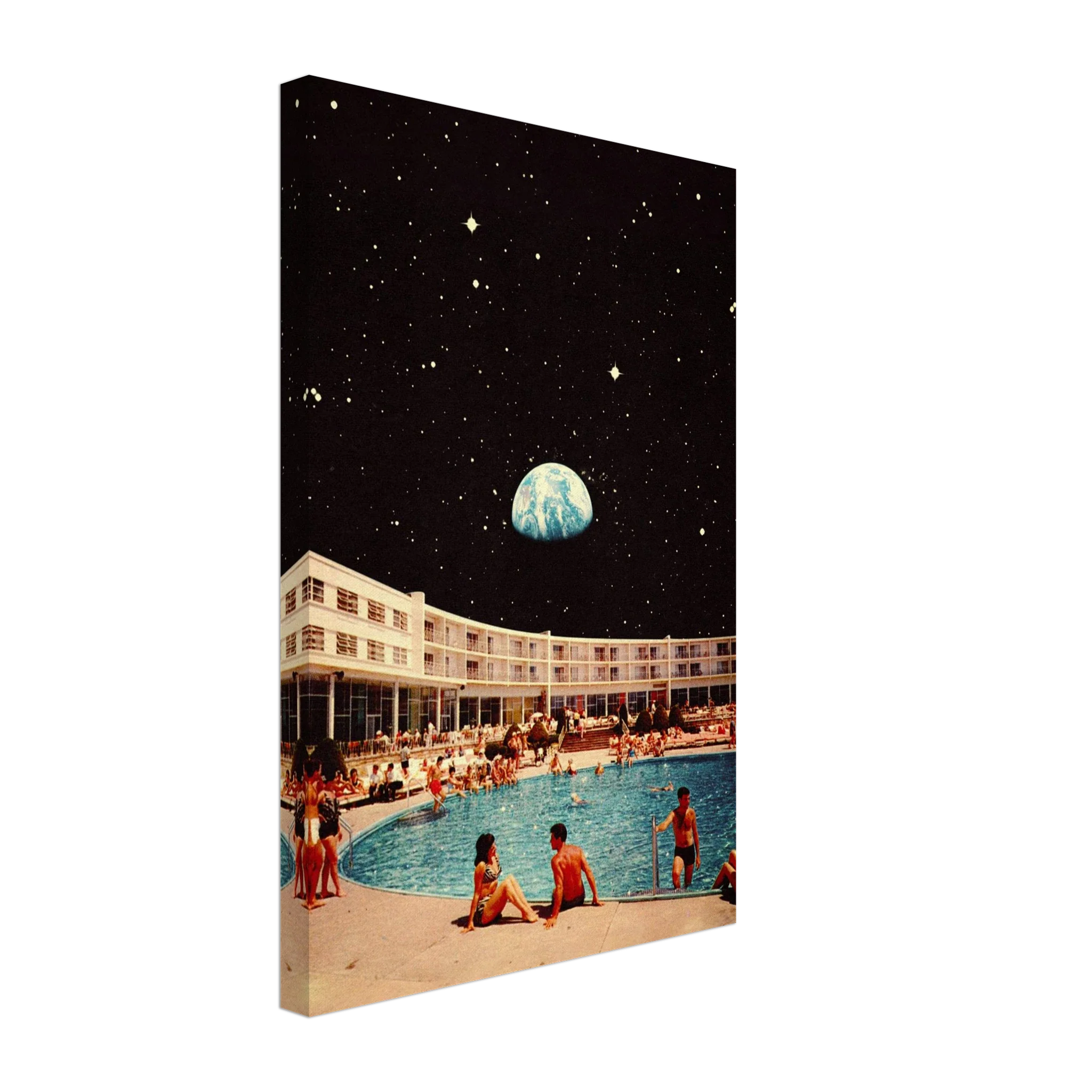 Lunar Pool Canvas