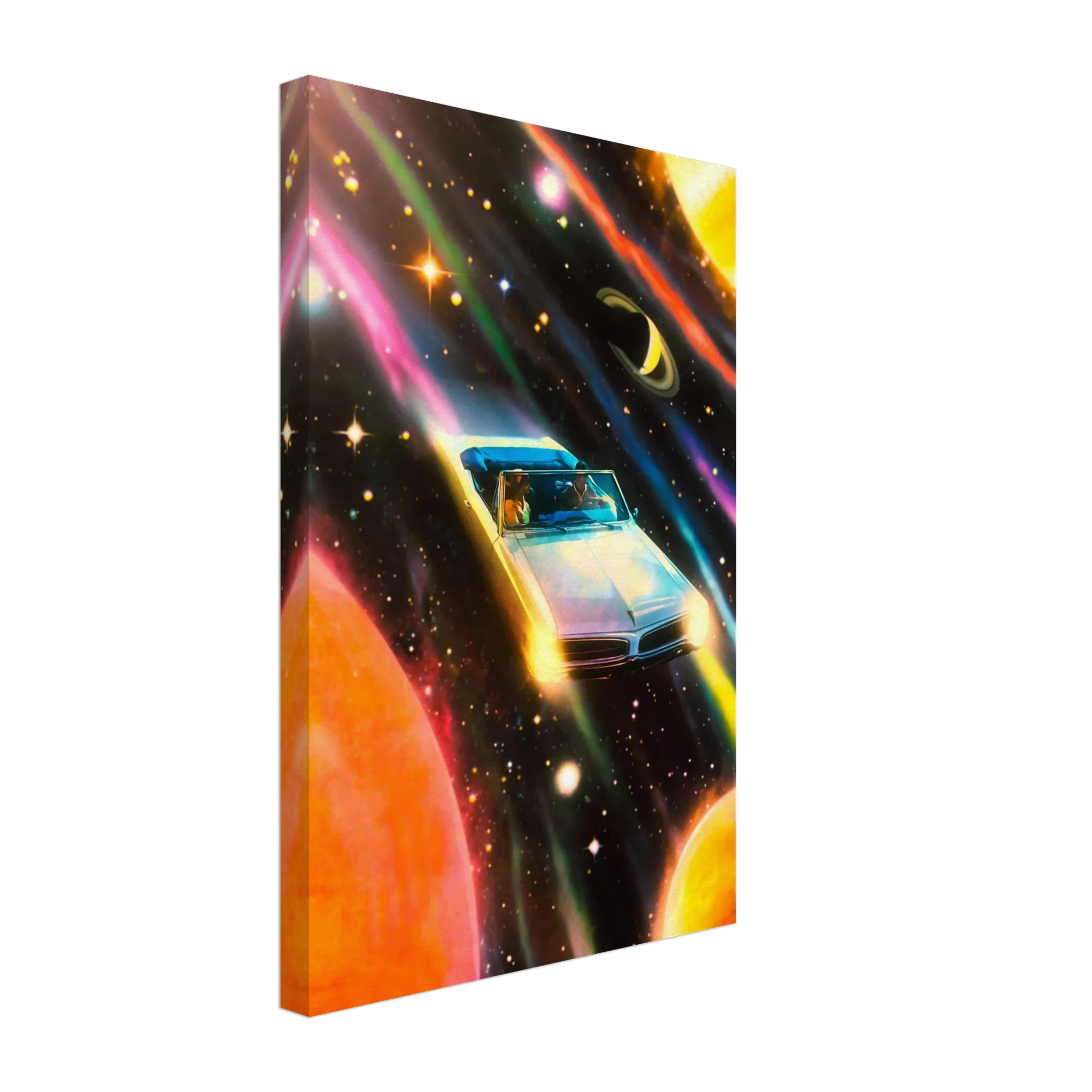Space Rainbow Adventure Canvas