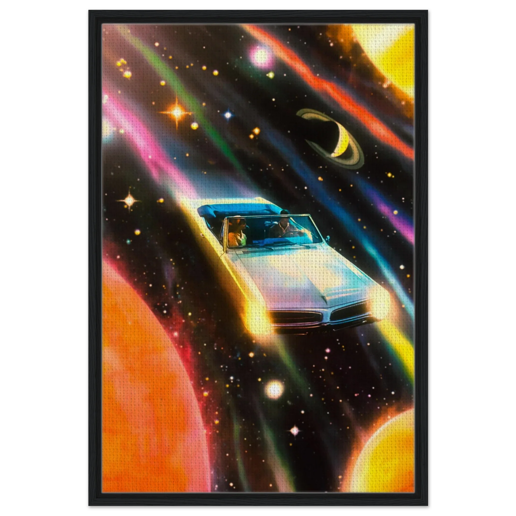 Space Rainbow Adventure Canvas