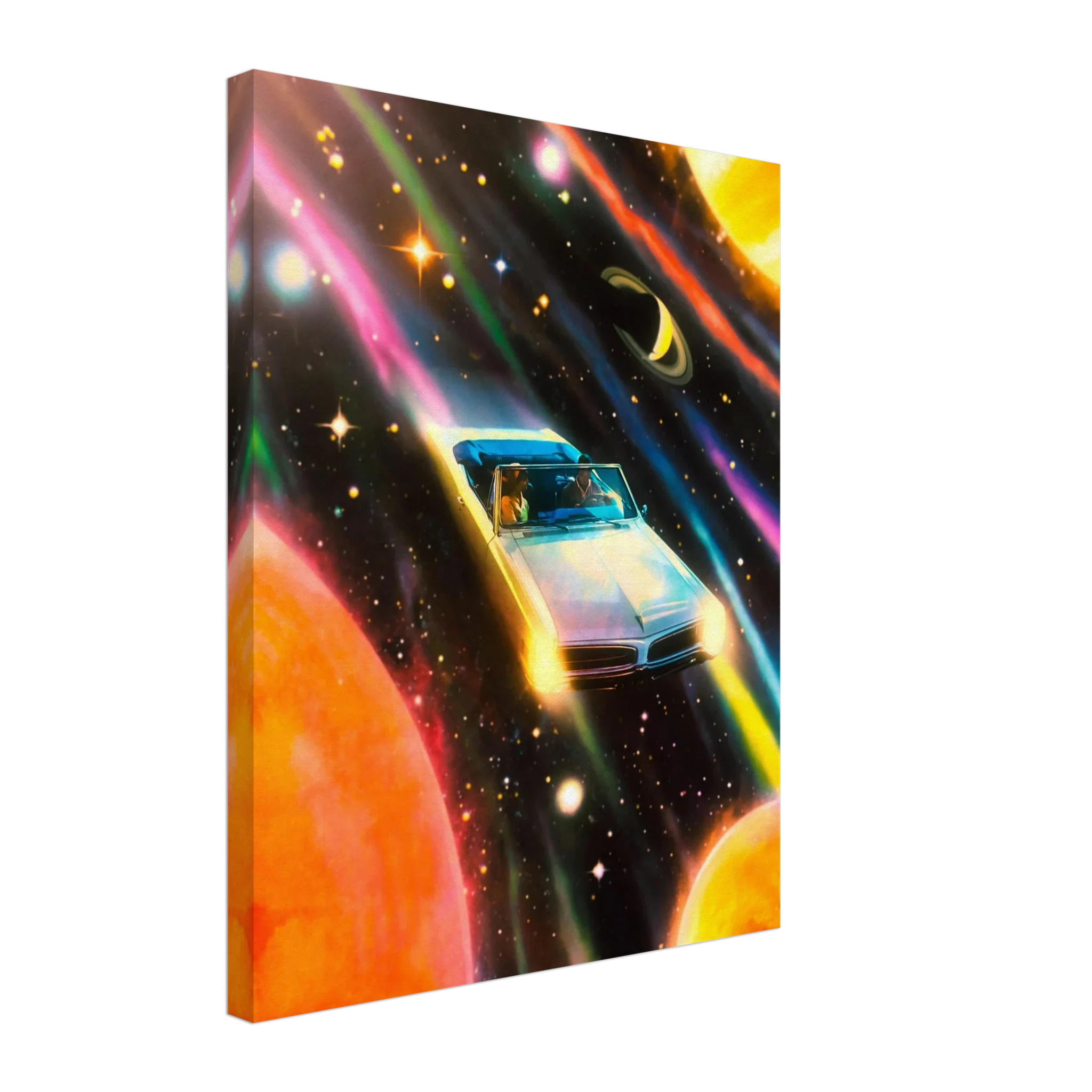 Space Rainbow Adventure Canvas
