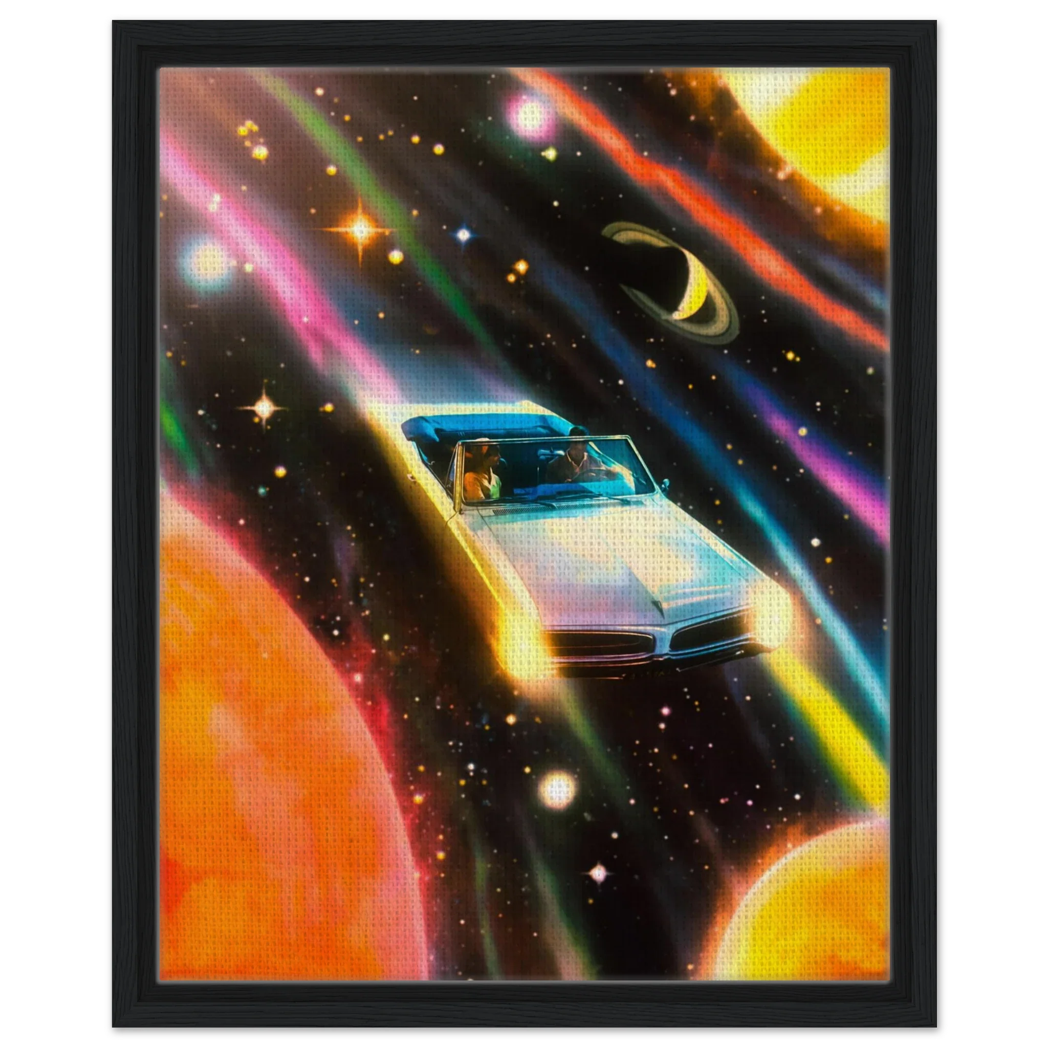 Space Rainbow Adventure Canvas