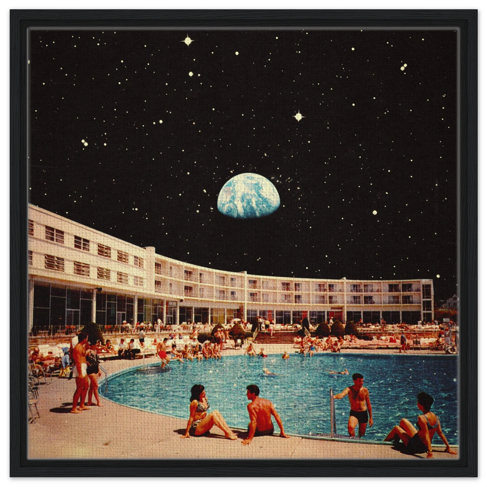 Lunar Pool Canvas