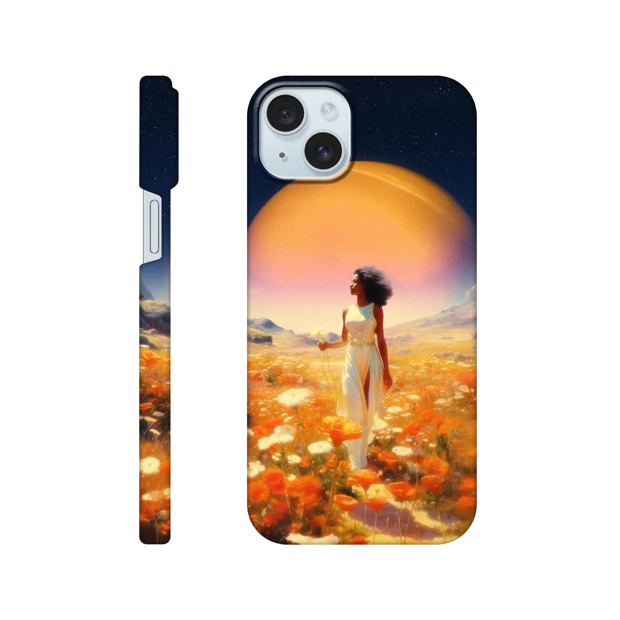 Cosmic Flower Field iPhone Case