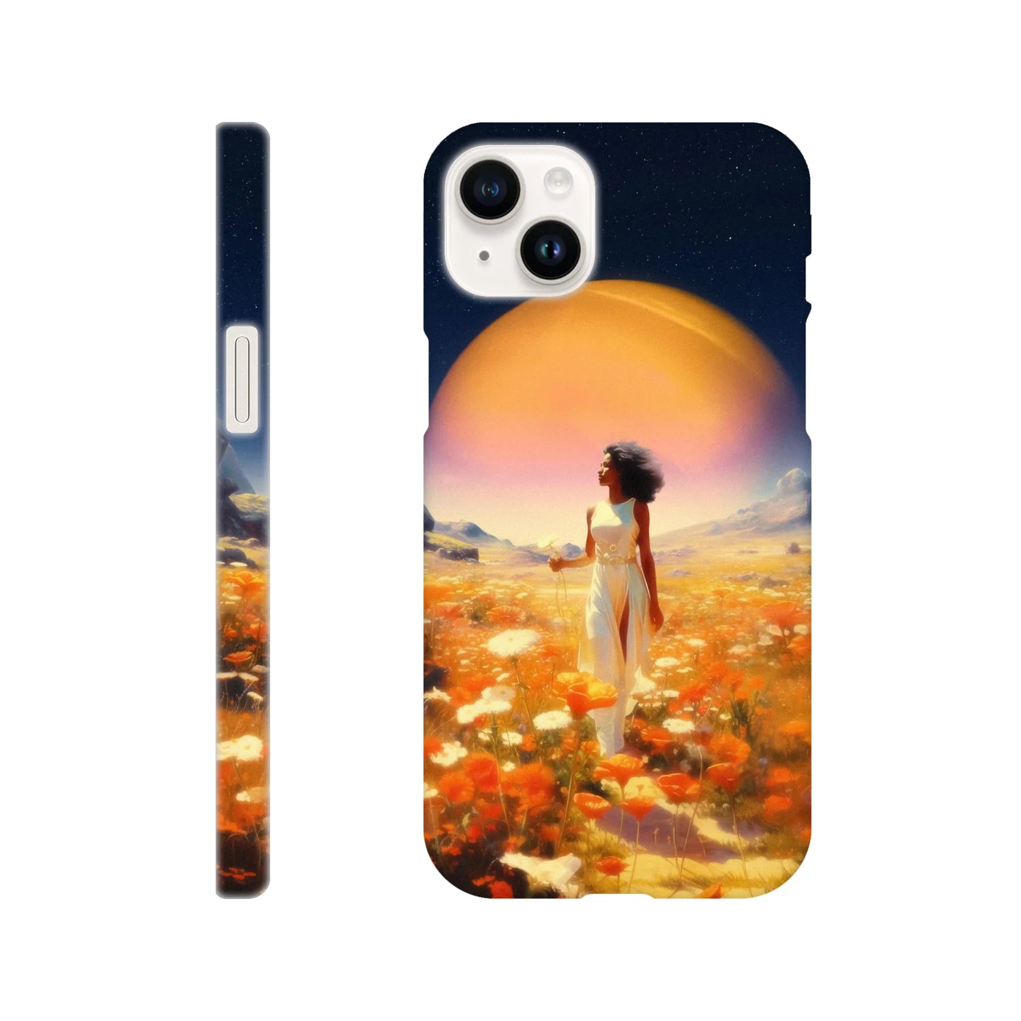 Cosmic Flower Field iPhone Case