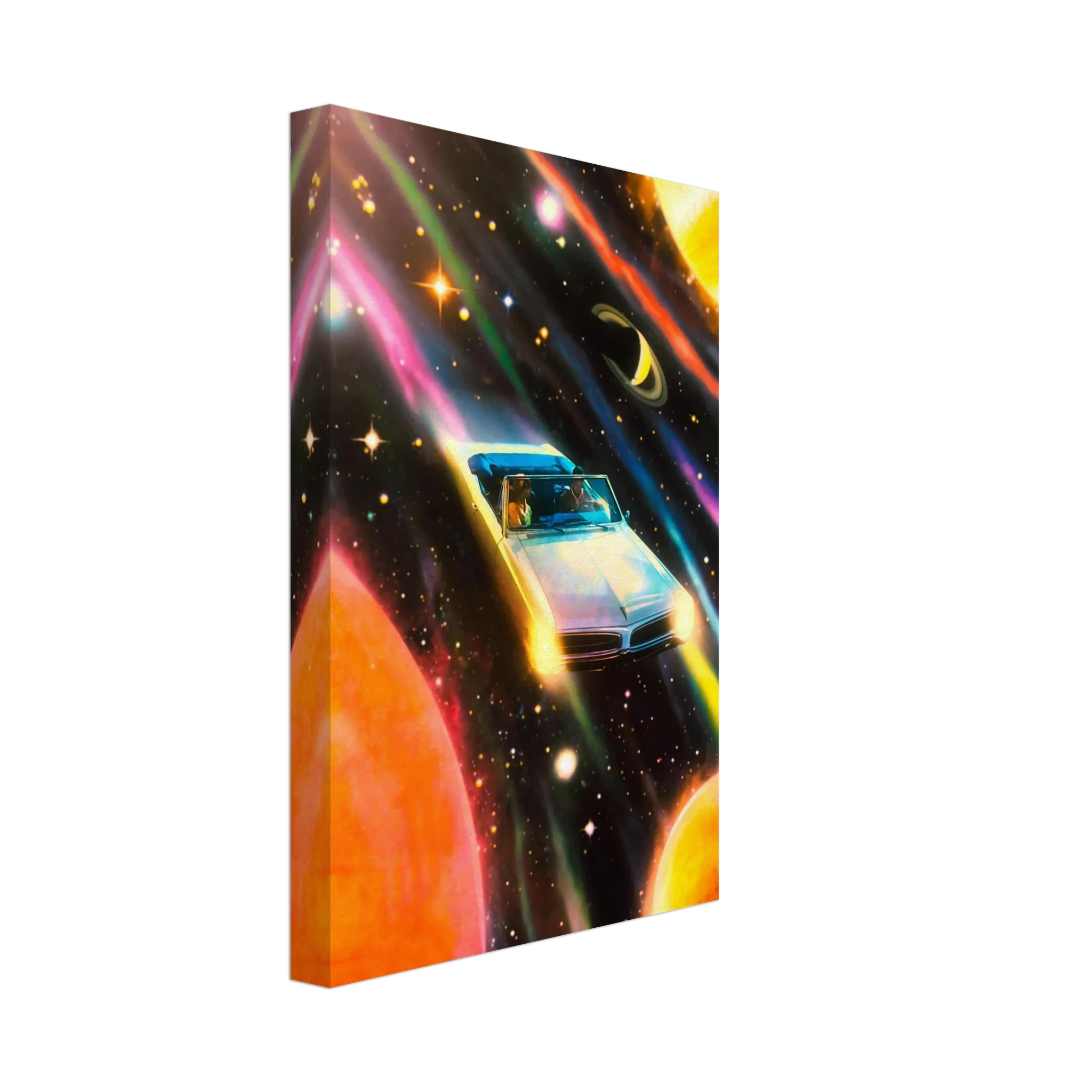 Space Rainbow Adventure Canvas