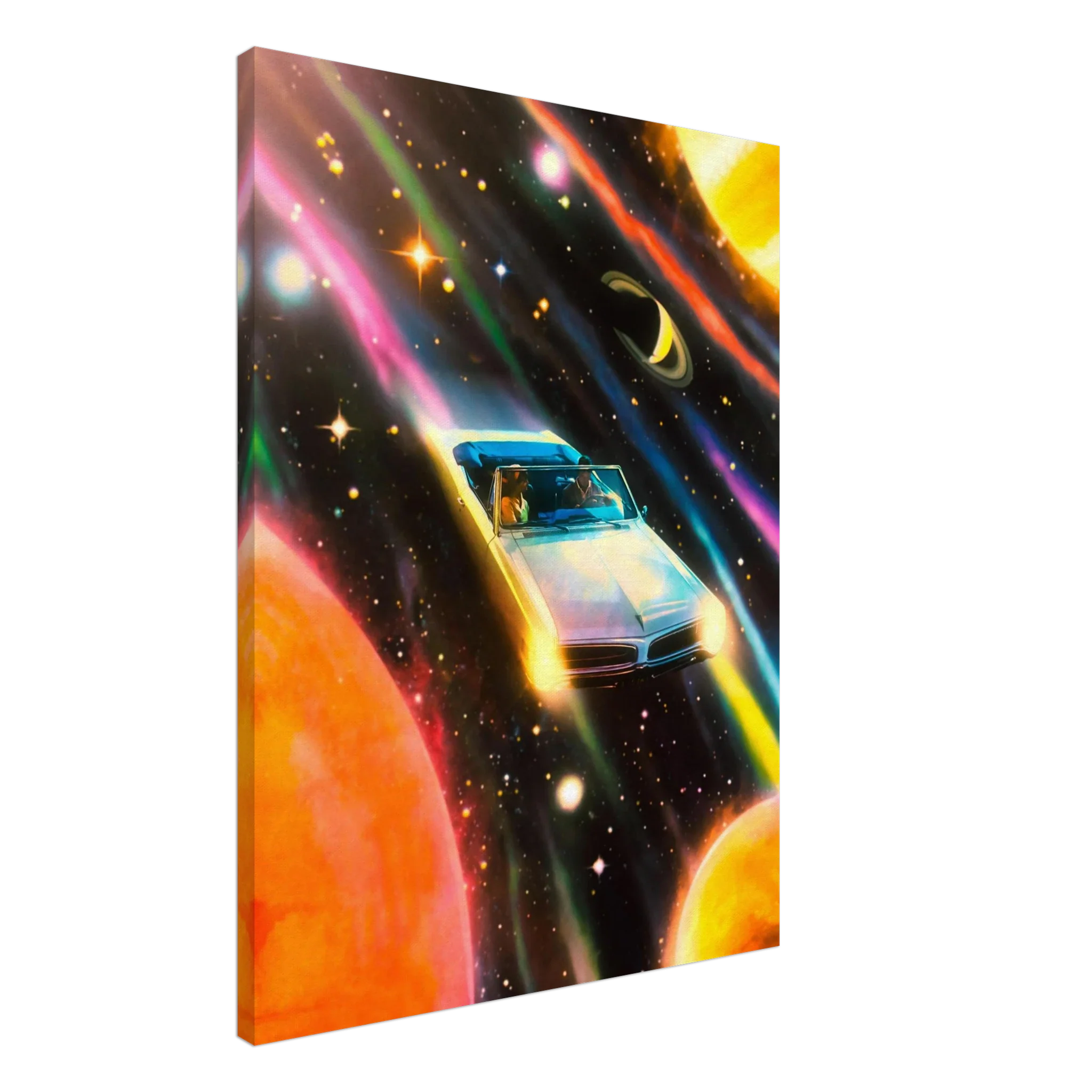 Space Rainbow Adventure Canvas