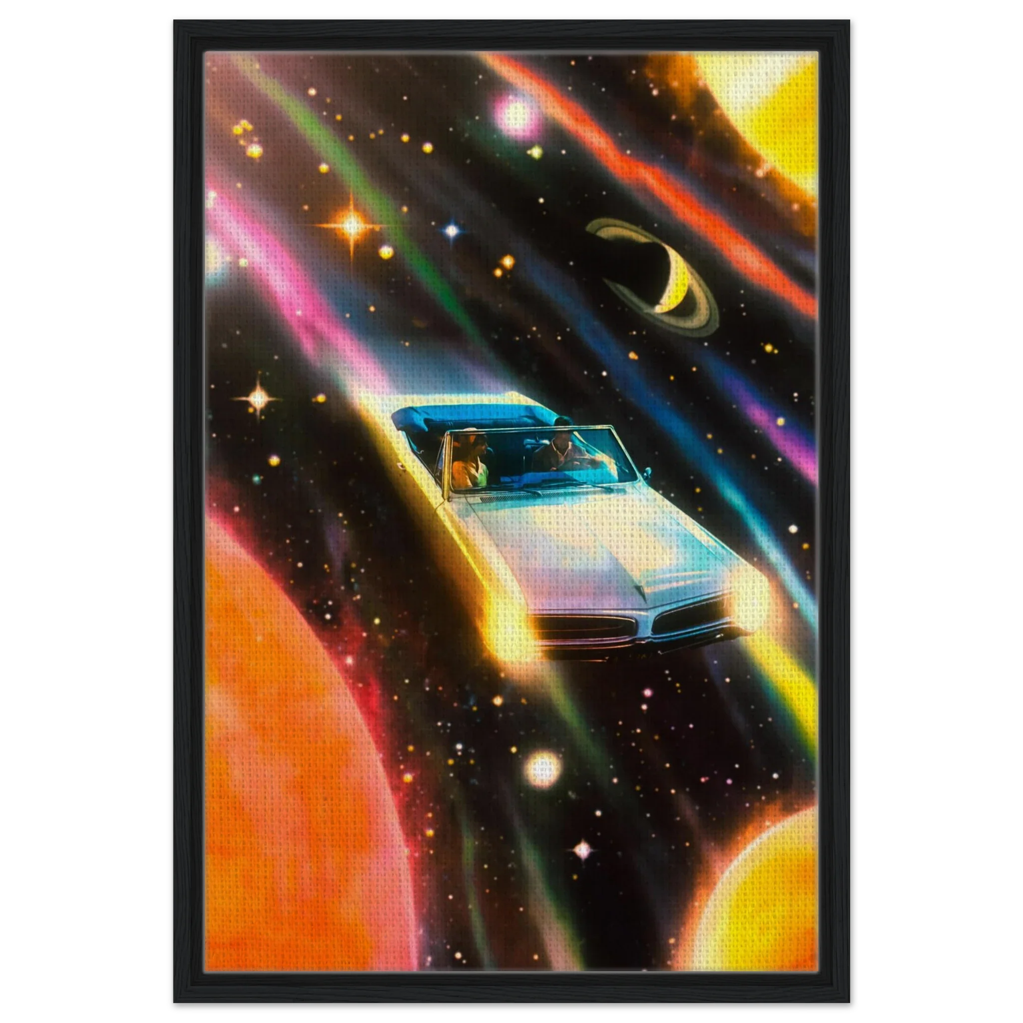 Space Rainbow Adventure Canvas