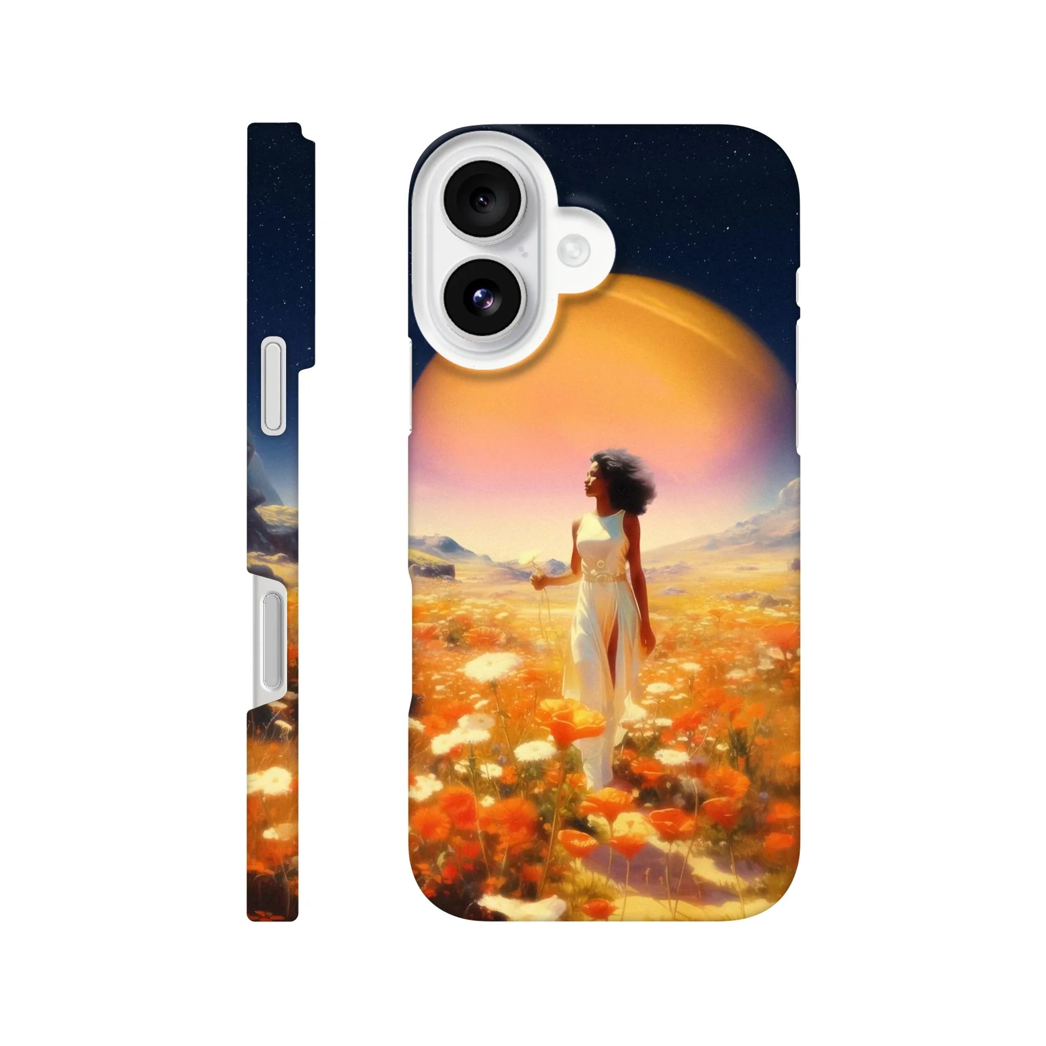 Cosmic Flower Field iPhone Case