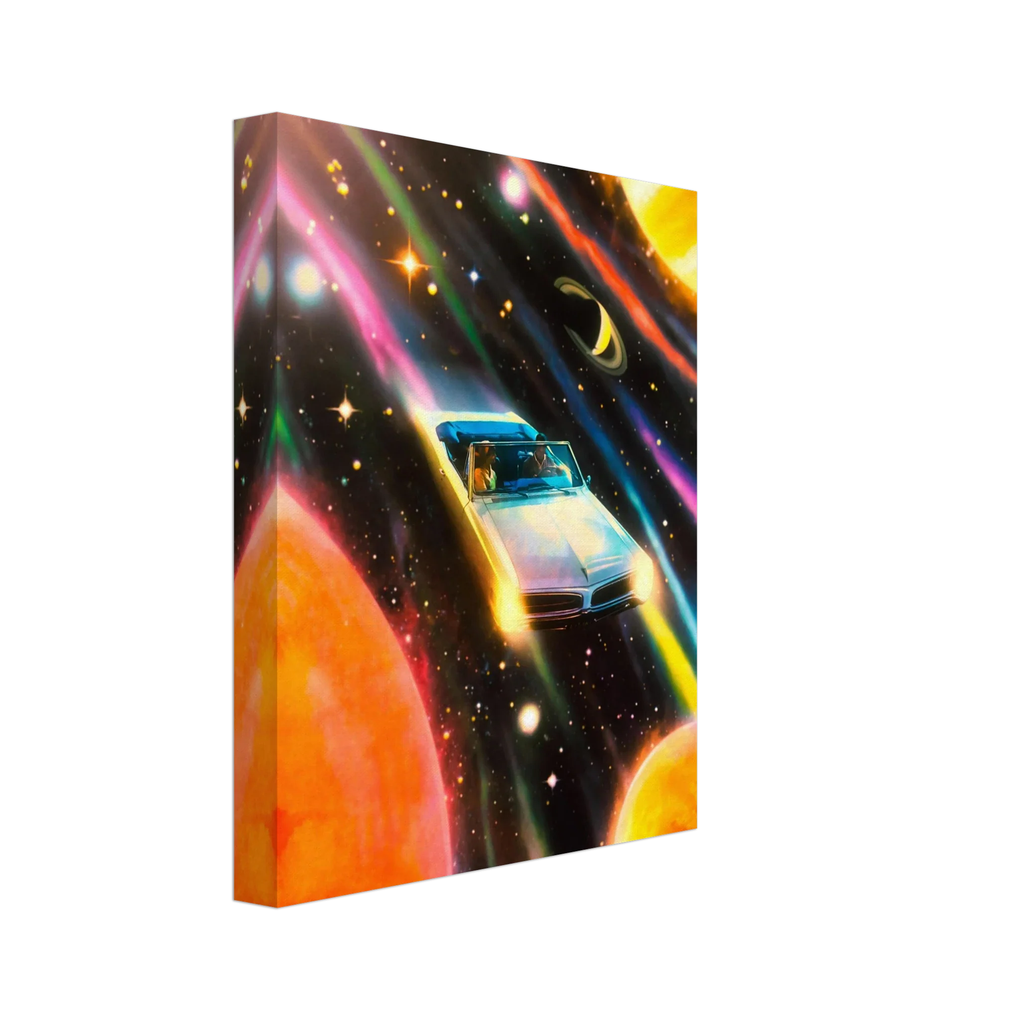 Space Rainbow Adventure Canvas