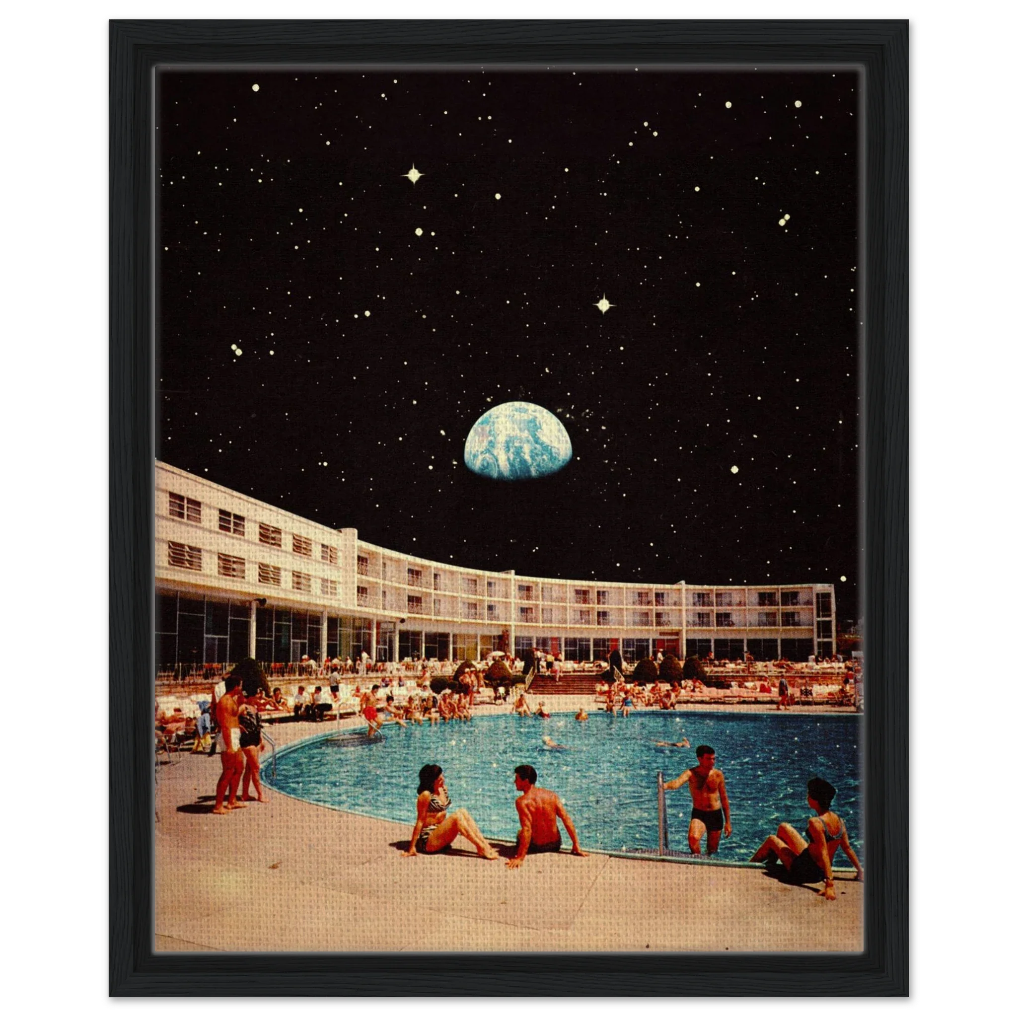Lunar Pool Canvas