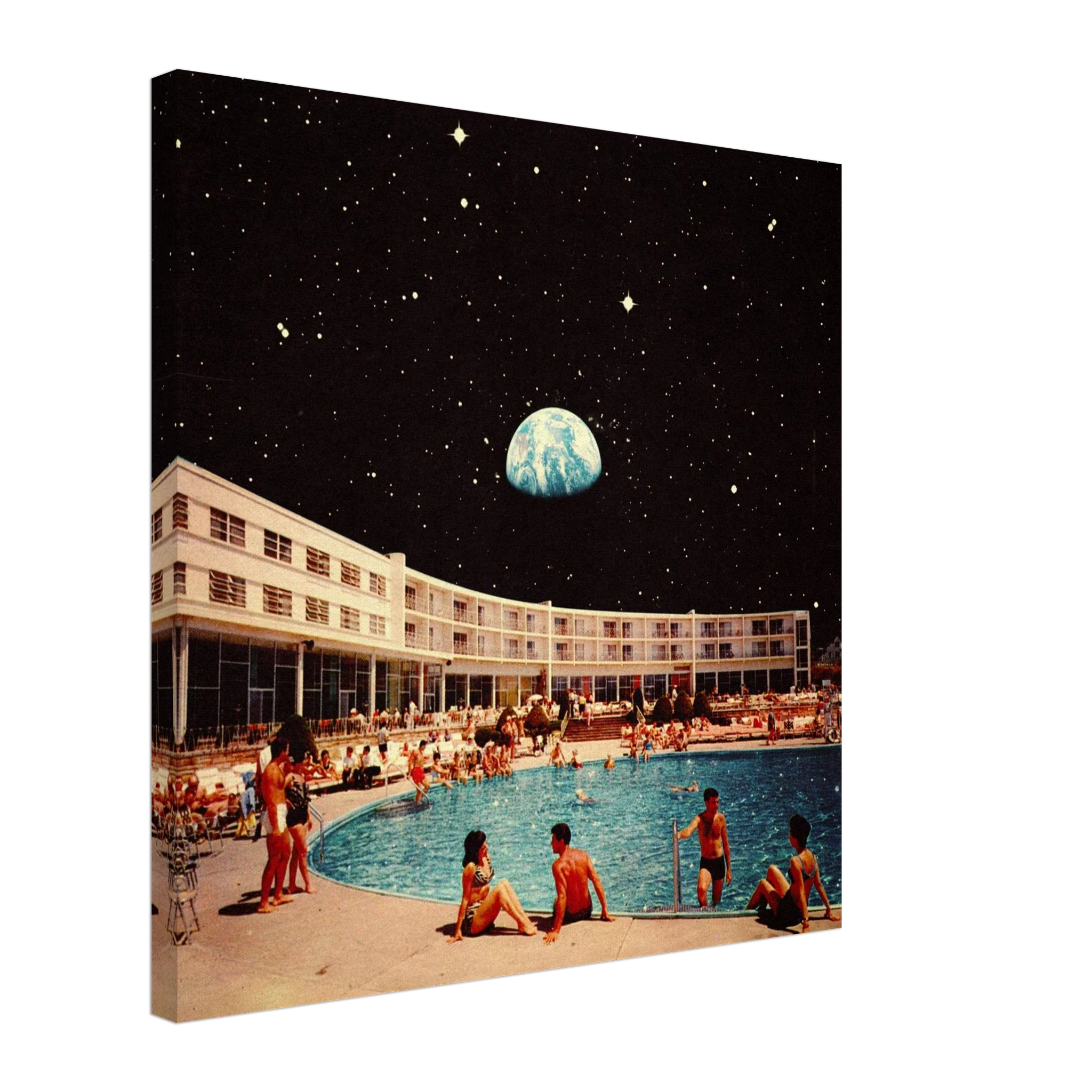 Lunar Pool Canvas
