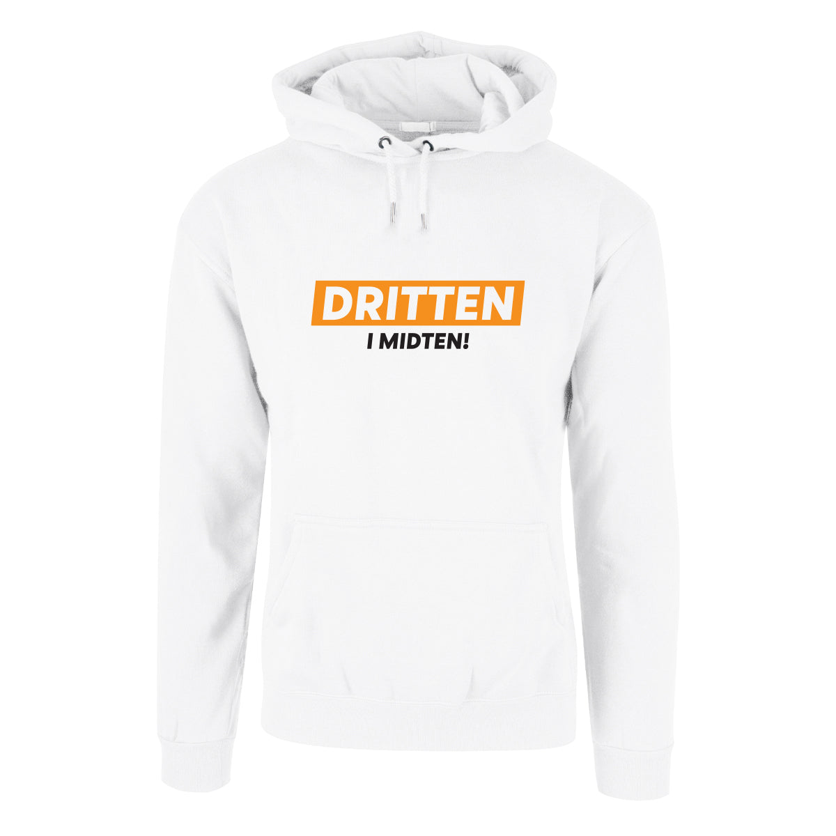 Dritten i midten - hettegenser