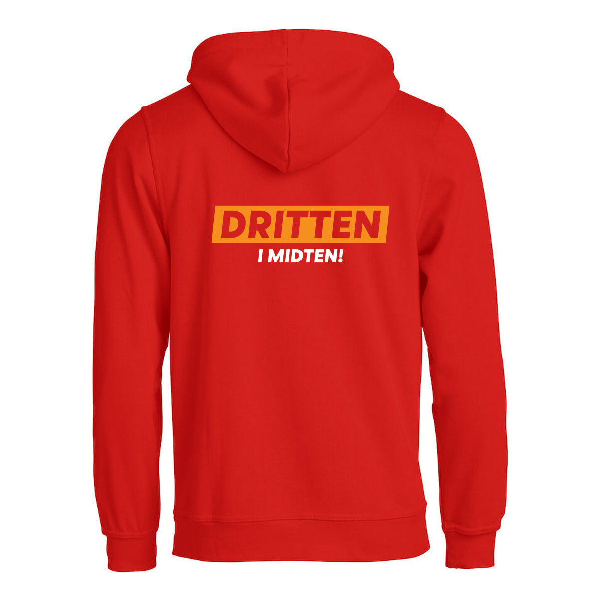 Dritten i midten - hettegenser