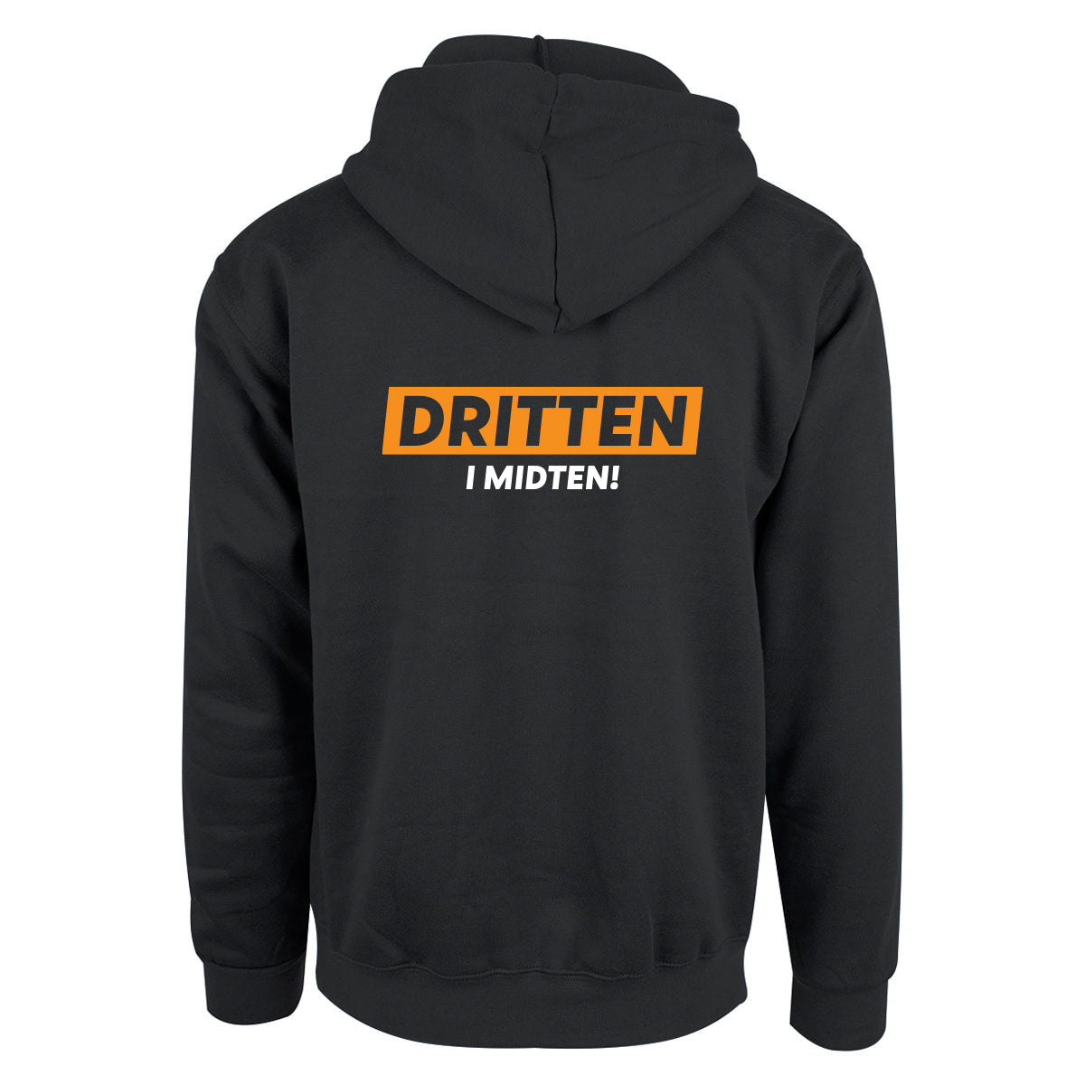Dritten i midten - hettegenser