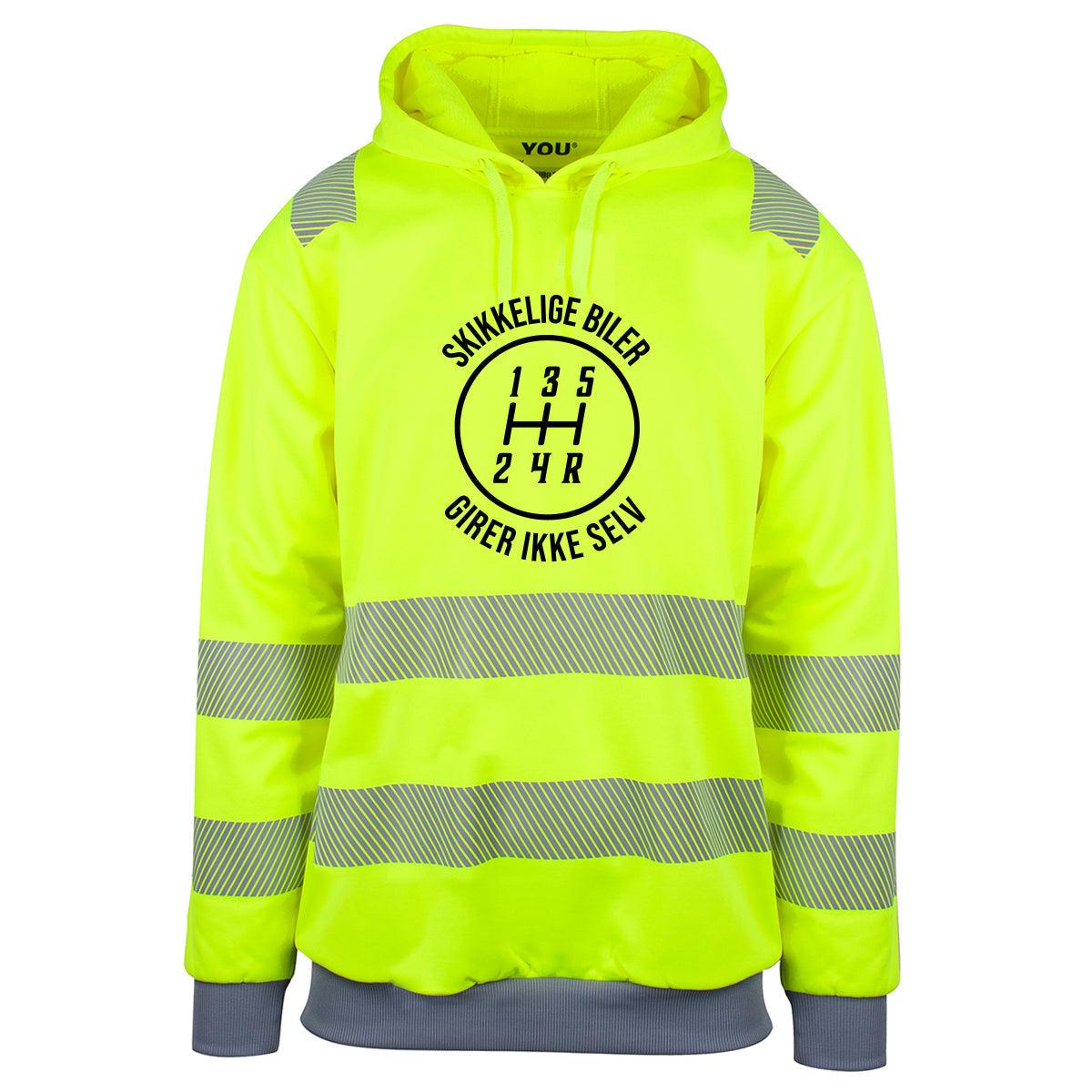 Skikkelige biler - reflekshoodie