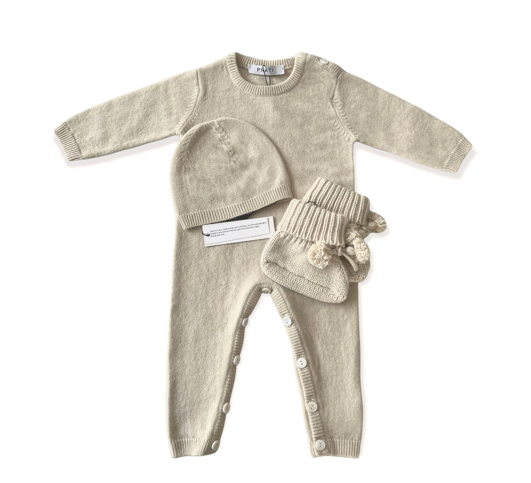 Baby pajamas beige