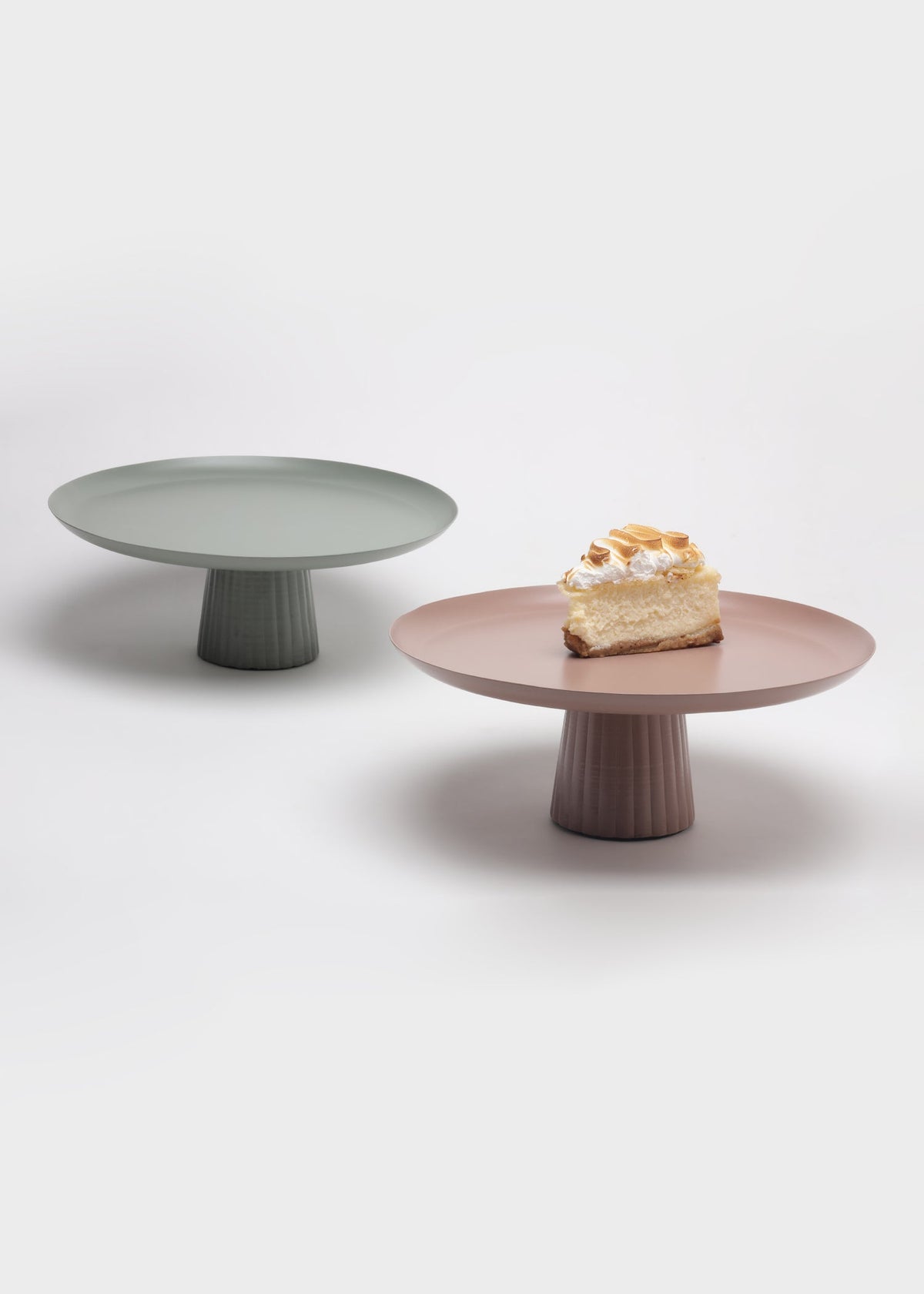 Avisa Sage Green Cake Stand | Handcrafted Metal Dessert Pedestal
