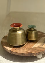 Enamel Matkas | Handcrafted Festive Decor & Storage Containers (Set of 2)