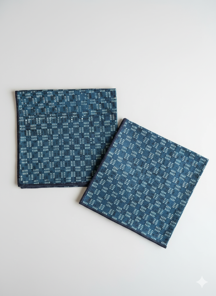 Ajrakh Hakoba Cotton Napkins | Set of 6