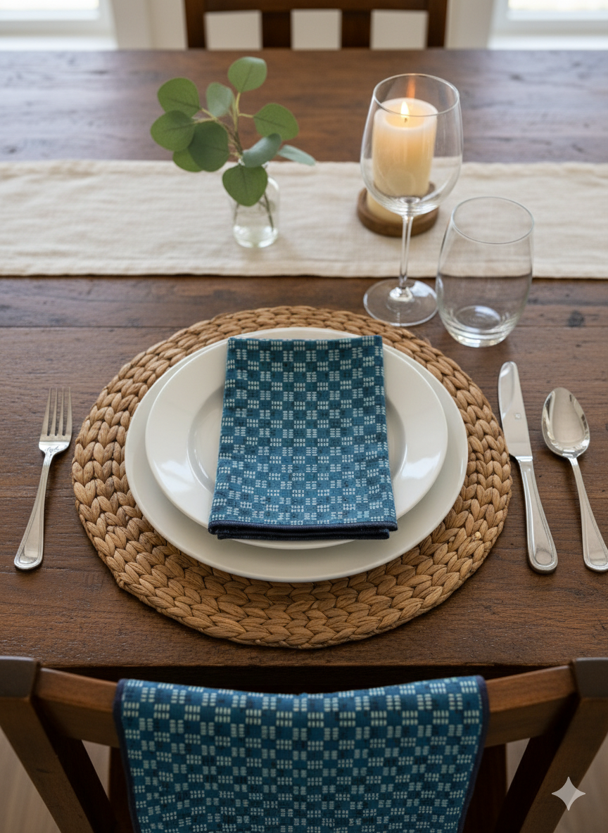 Ajrakh Hakoba Cotton Napkins | Set of 6