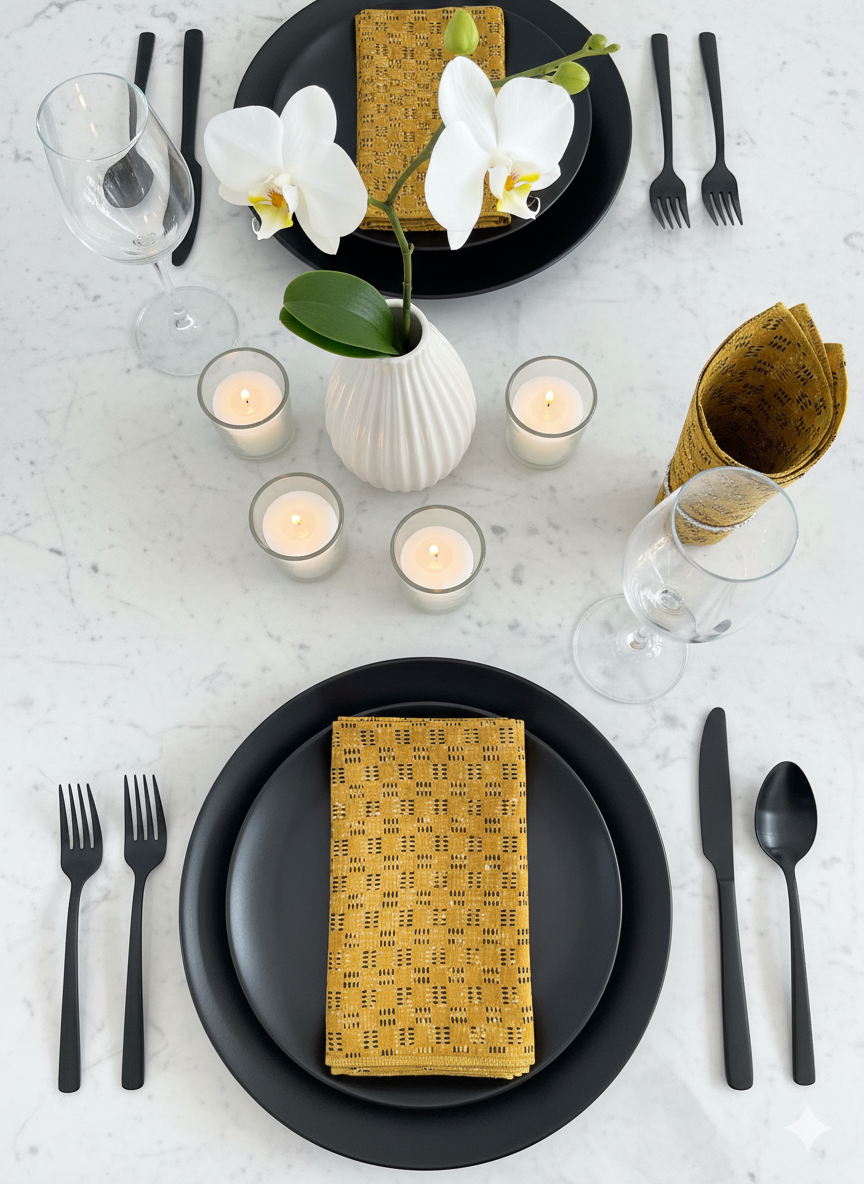 Ajrakh Hakoba Cotton Napkins | Set of 6