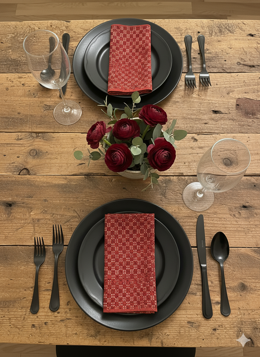 Ajrakh Hakoba Cotton Napkins | Set of 6
