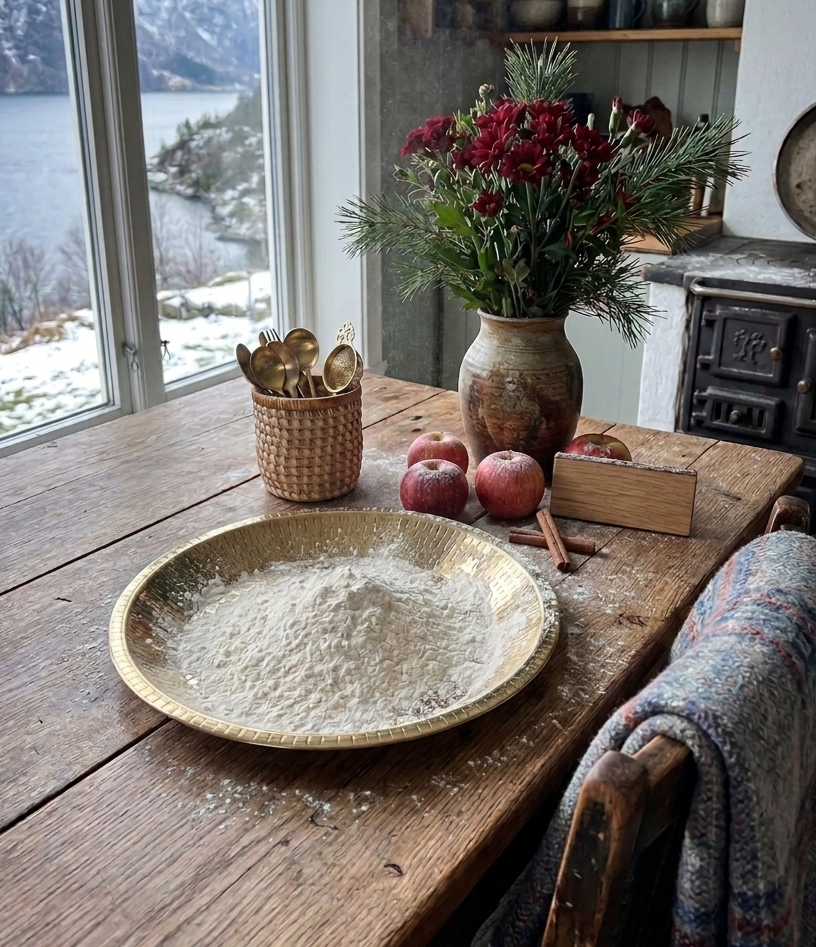 Hammered Brass Paraat | Handcrafted Dough Kneading Bowl