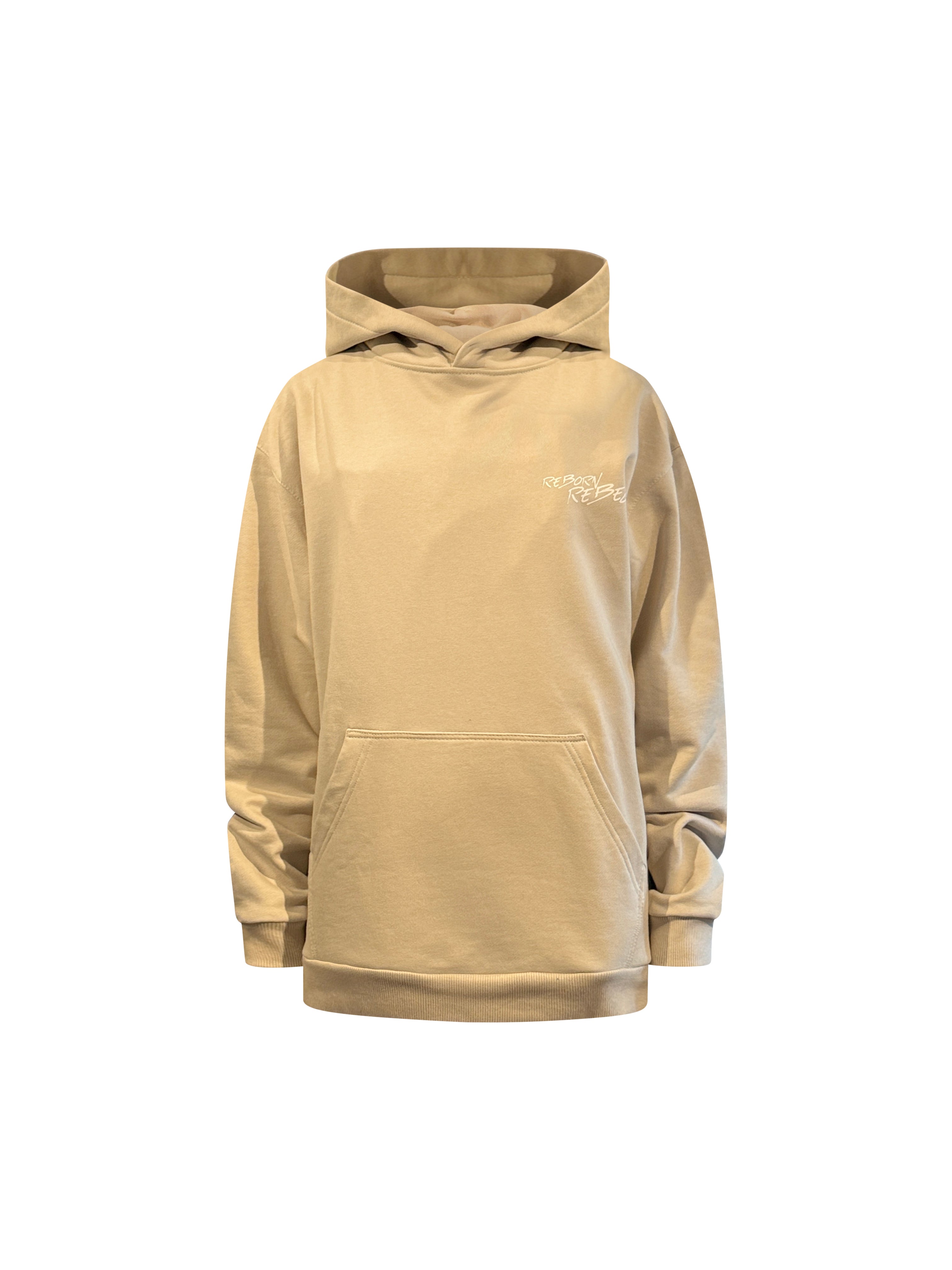 Reborn Rebel Grå Originale Hoodie