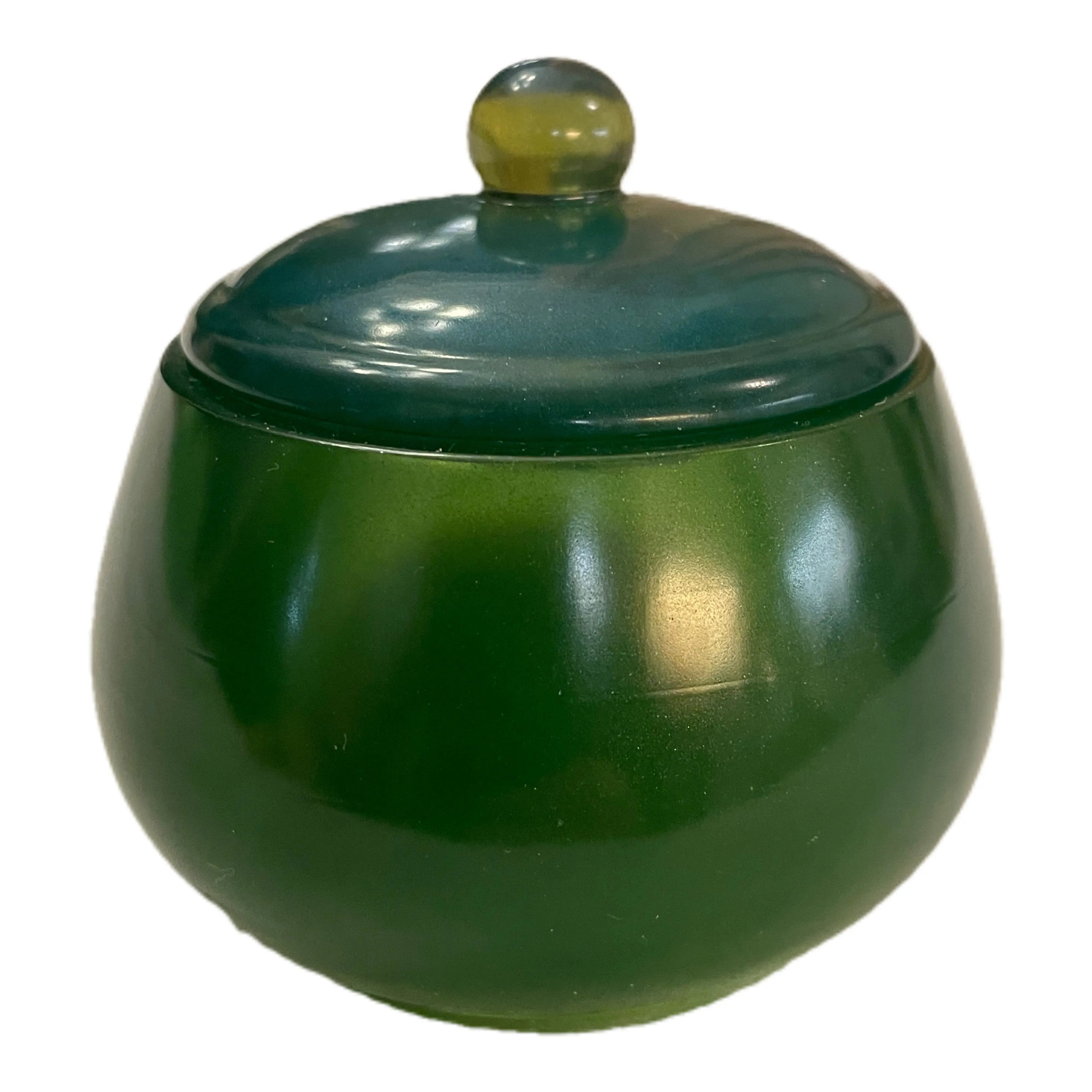 Håndlaget Liten Epoxy Krukke med Lokk