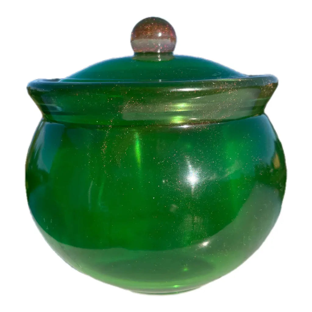 Elegant oppbevaring | Utsøkt håndlaget Epoxy Krukke med lokk