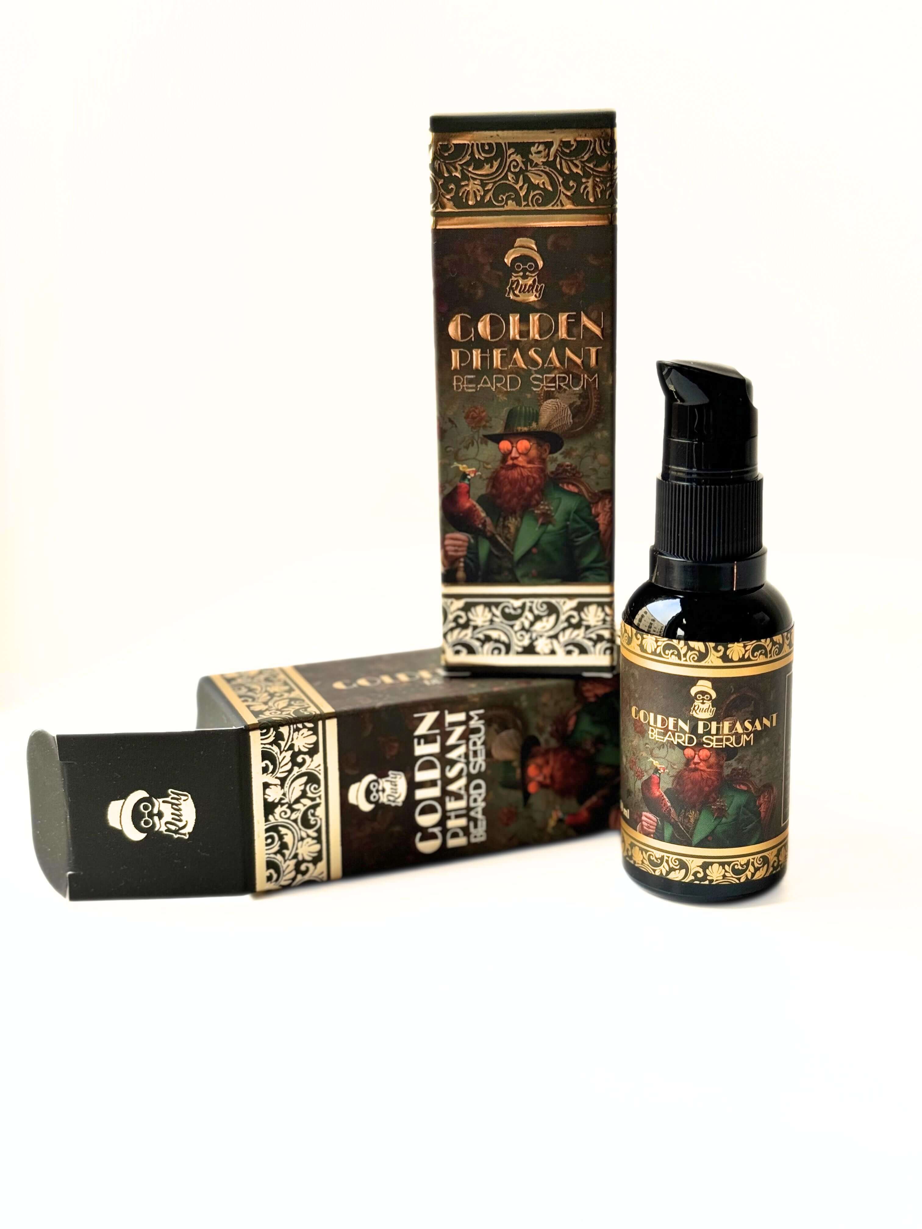 Golden Pheasant – Luksuriøst Skjeggserum for Menn med Stil