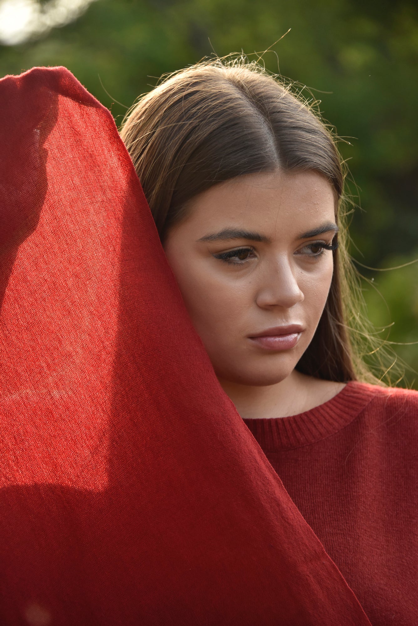 The Havana scarf jeans blue