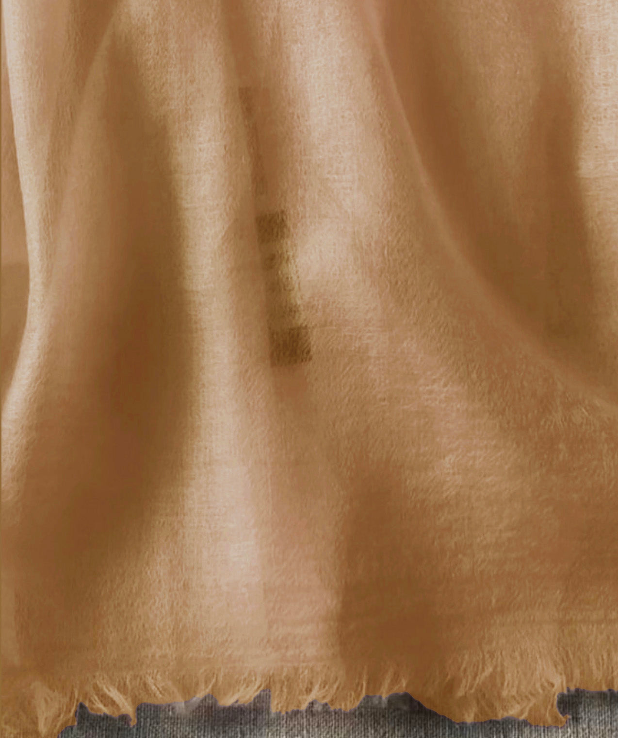 Resort wear shawl 100% Cashmere champagne