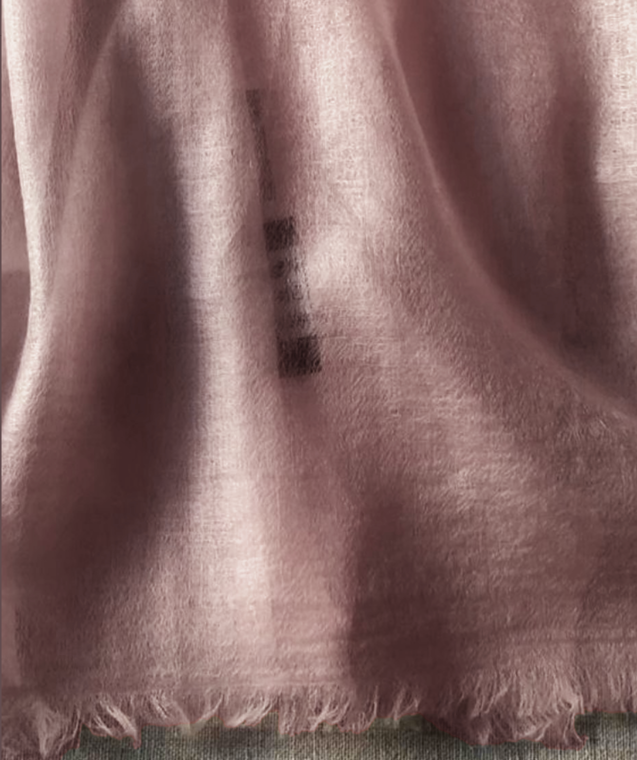 Resort wear shawl 100% Cashmere dusty rose