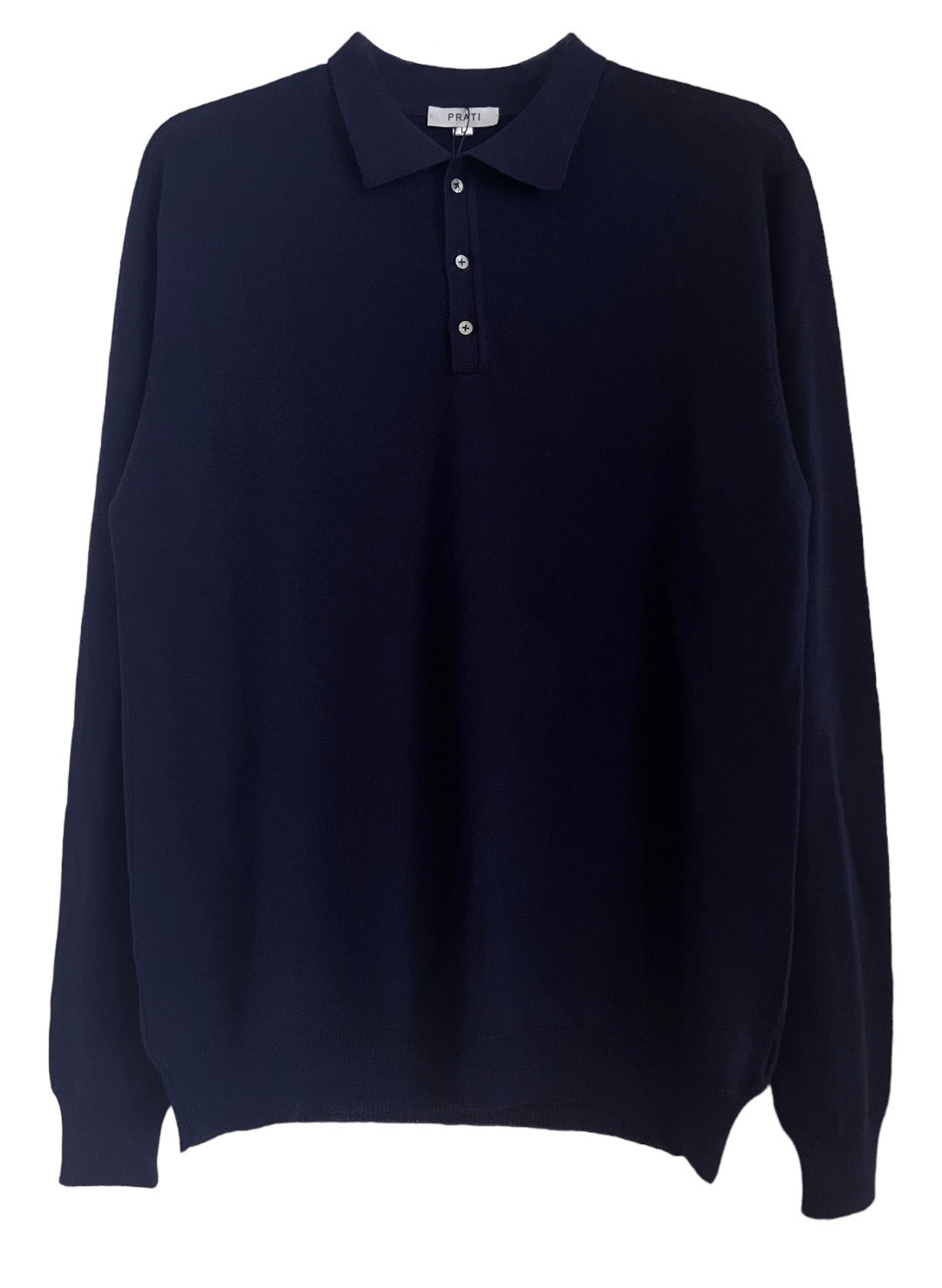 Men´s  cashmere silk button down jeans blue