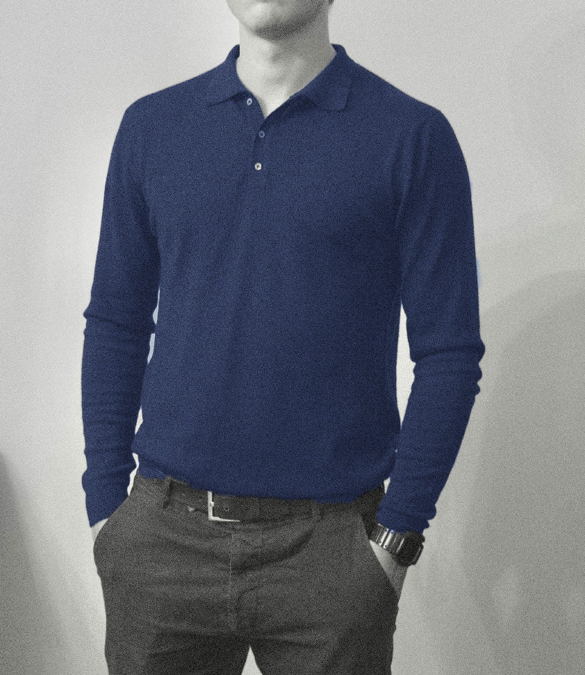 Men´s  cashmere silk button down sweater grey