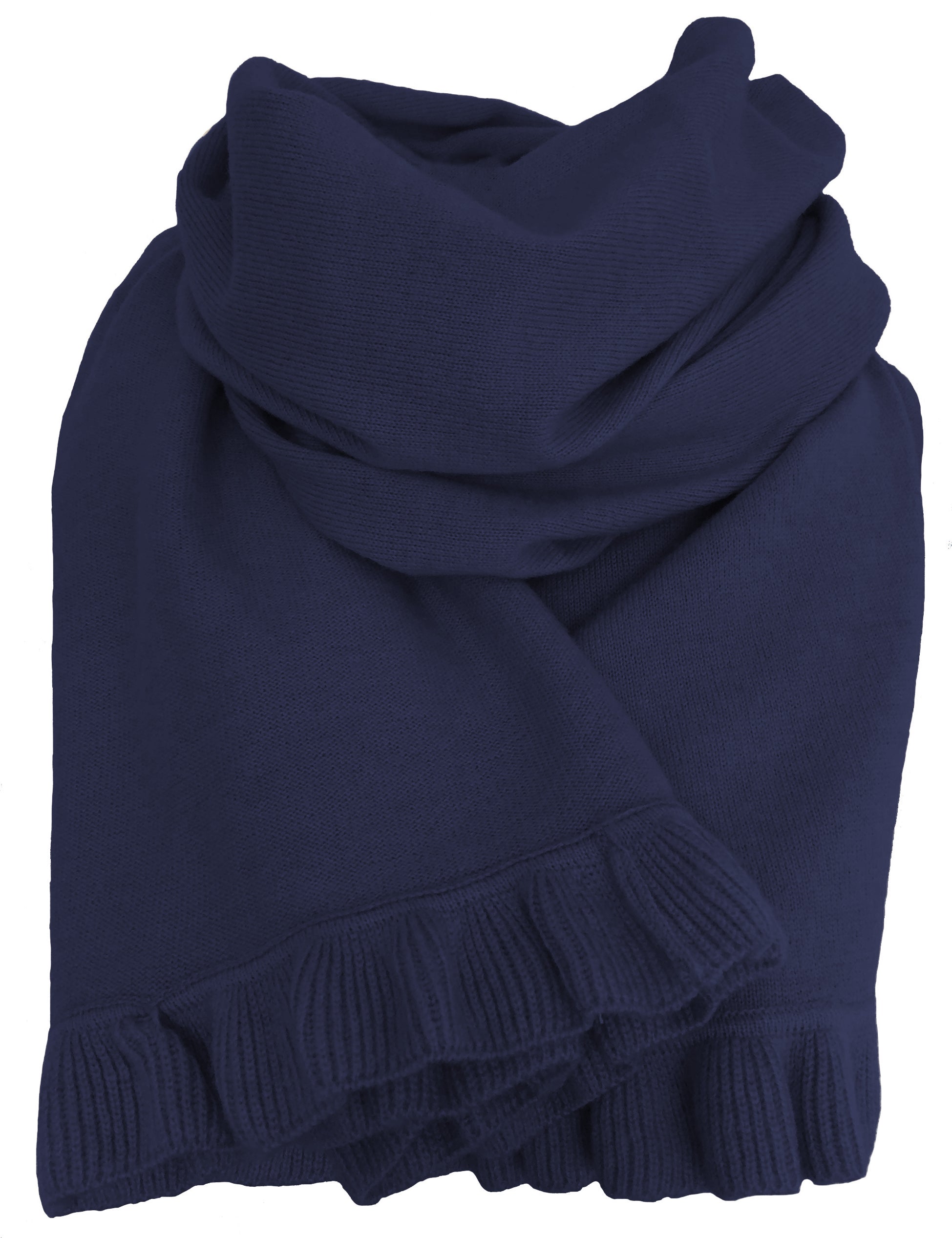 Cashmere scarf/shawl  with ruffled edge sand