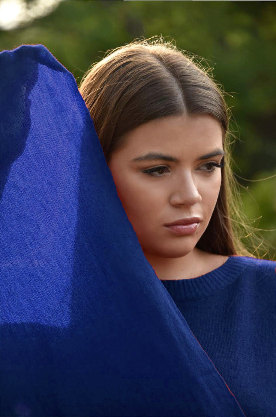 The Havana scarf jeans blue